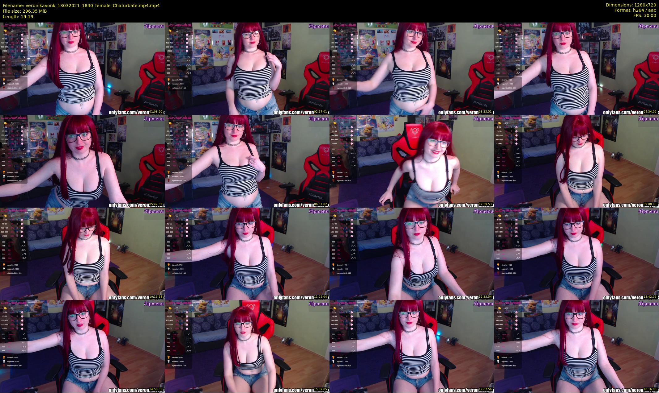 veronikavonk — 20 minute Chaturbate female cam show recording, 720p, Mar 13, 2021