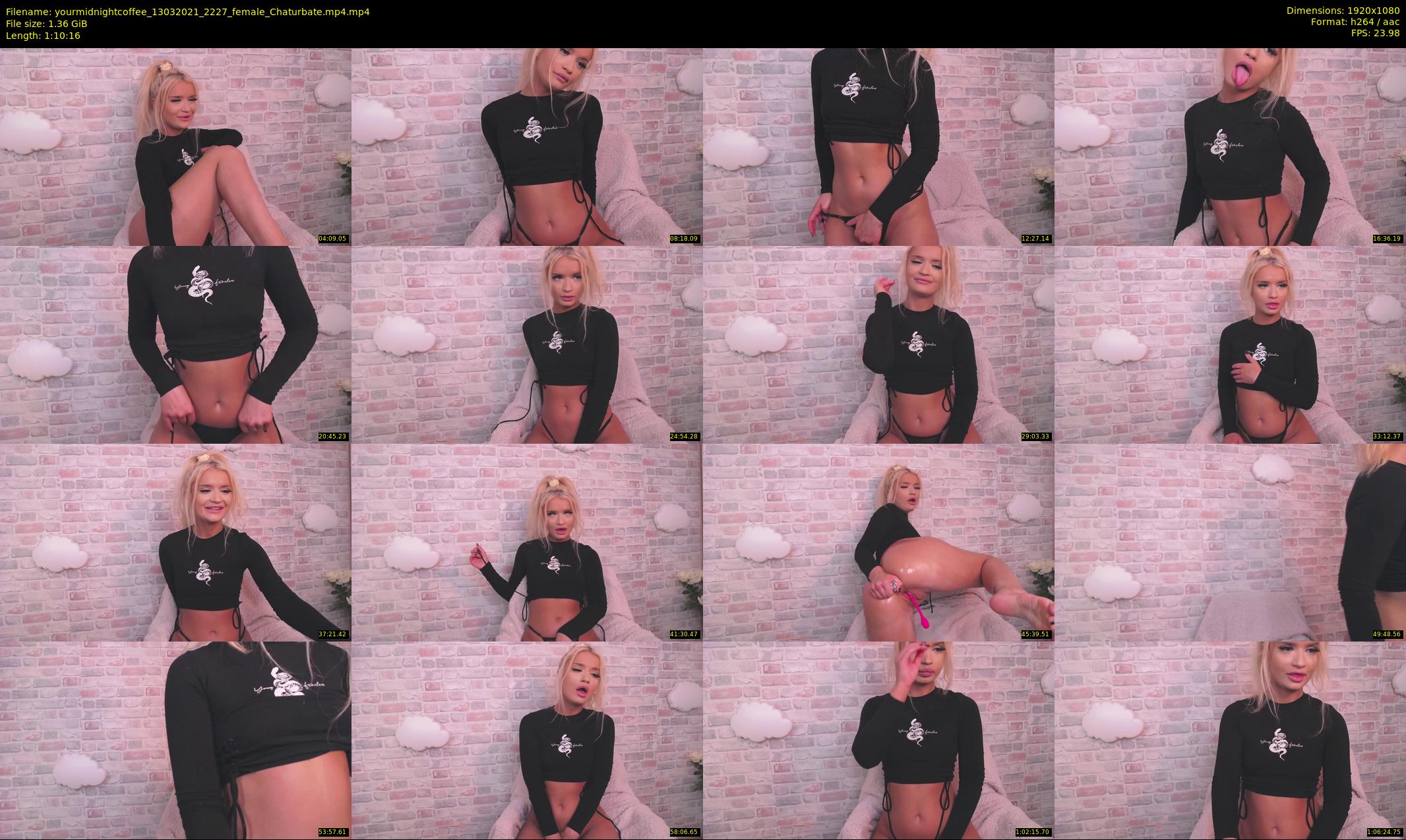 yourmidnightcoffee — 71 minute Chaturbate female cam show recording, 1080p, Mar 13, 2021