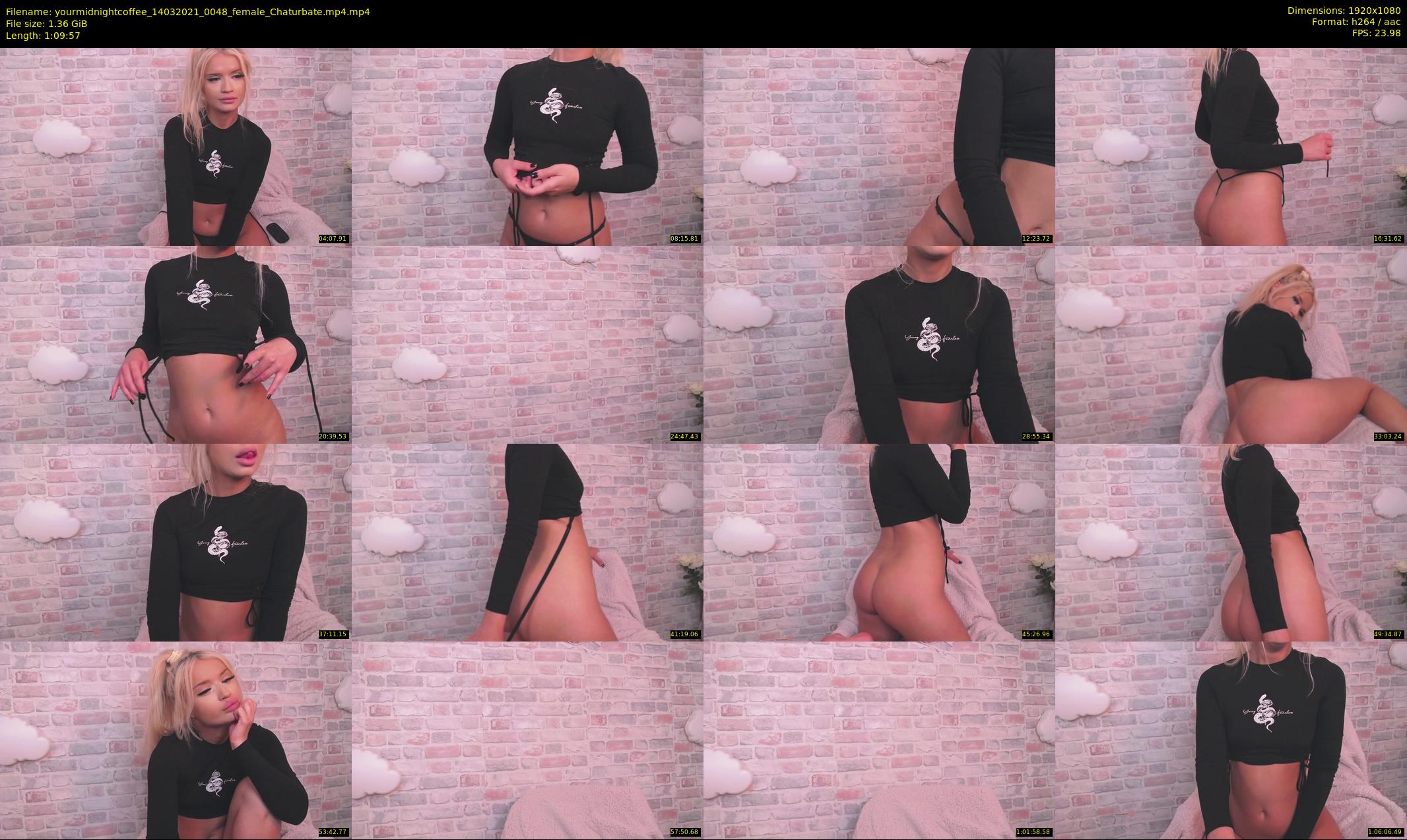 yourmidnightcoffee — 70 minute Chaturbate female cam show recording, 1080p, Mar 14, 2021