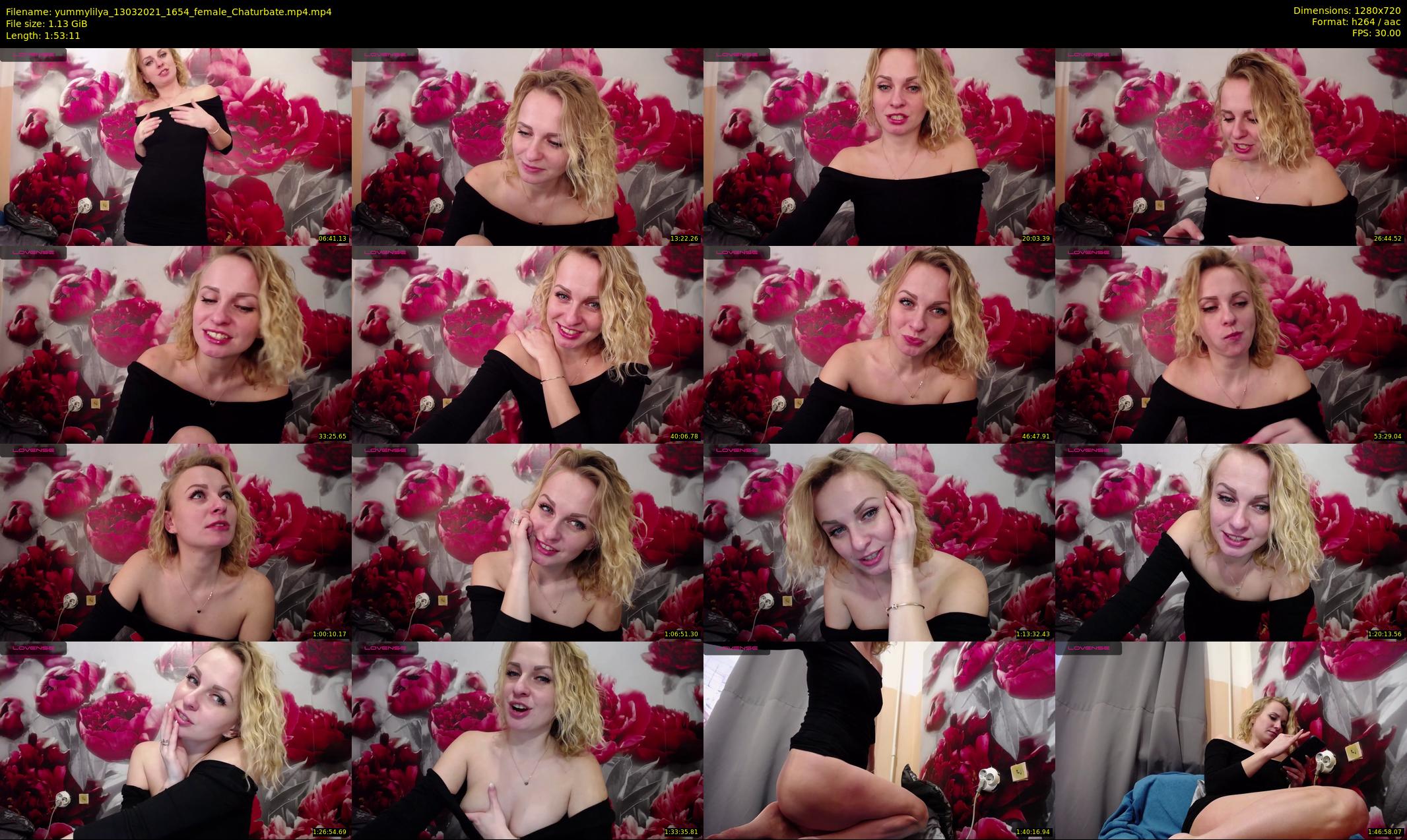 yummylilya — 114 minute Chaturbate female cam show recording, 720p, Mar 13, 2021