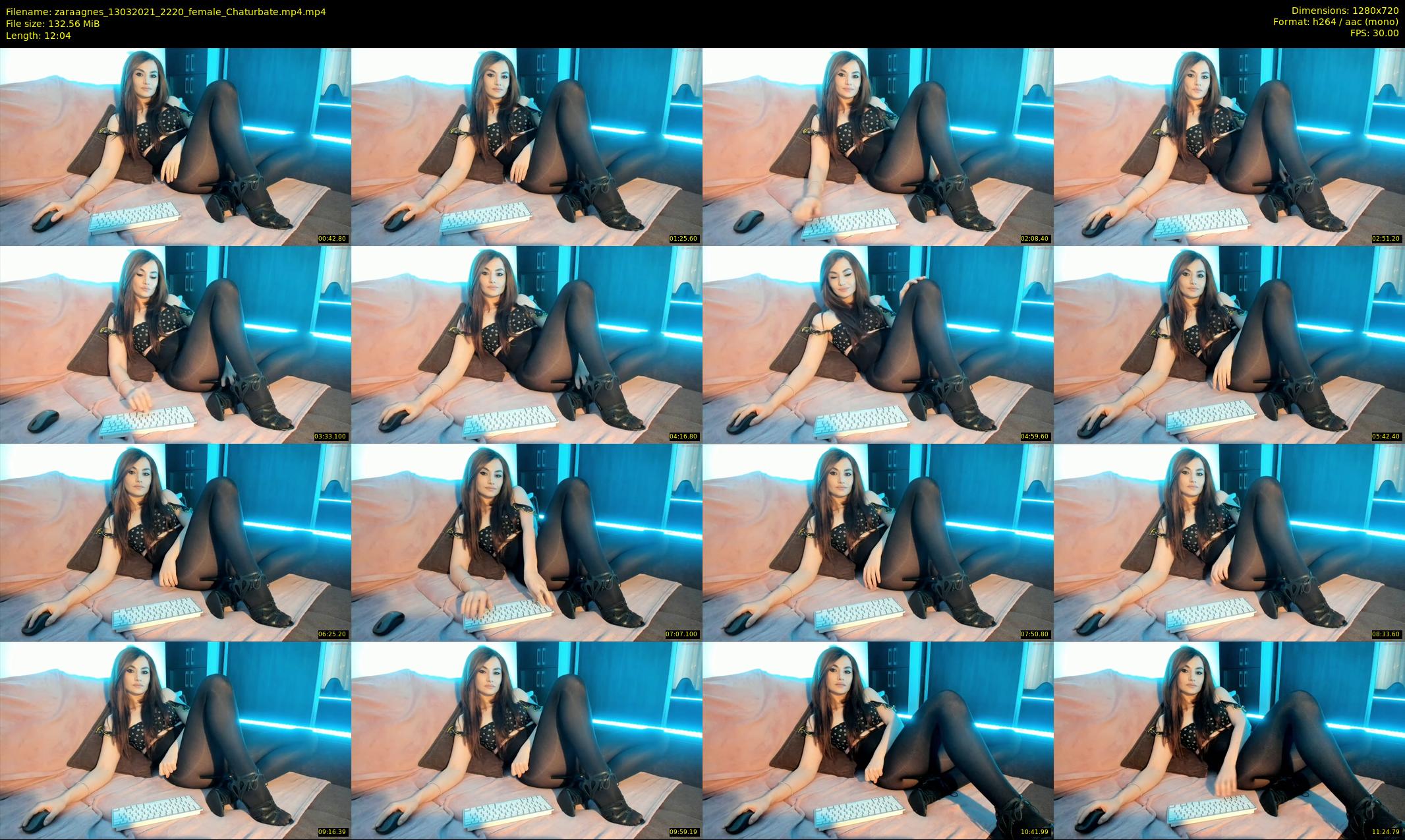 zaraagnes — 13 minute Chaturbate female cam show recording, 720p, Mar 13, 2021