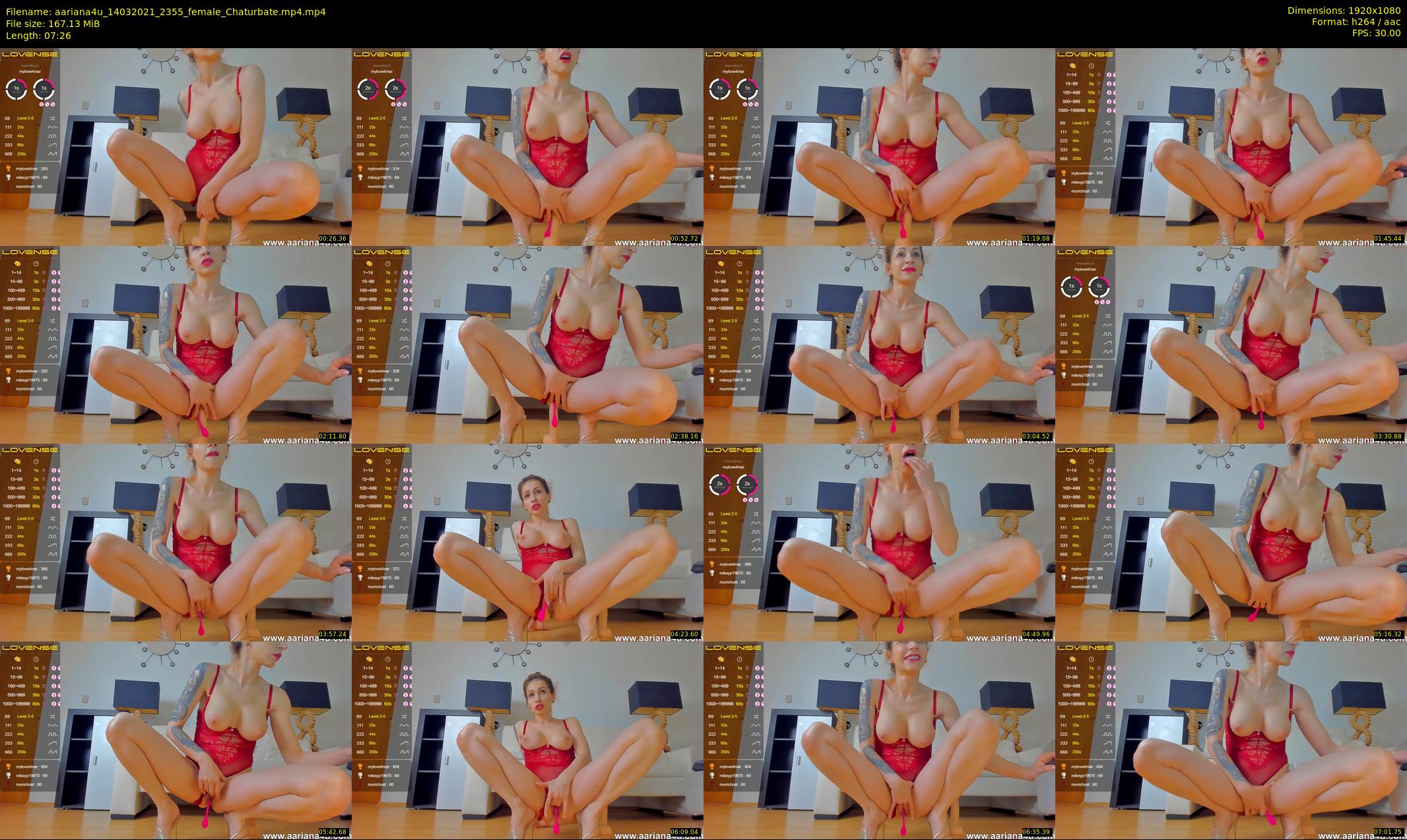aariana4u — 8 minute Chaturbate female cam show recording, 1080p, Mar 14, 2021