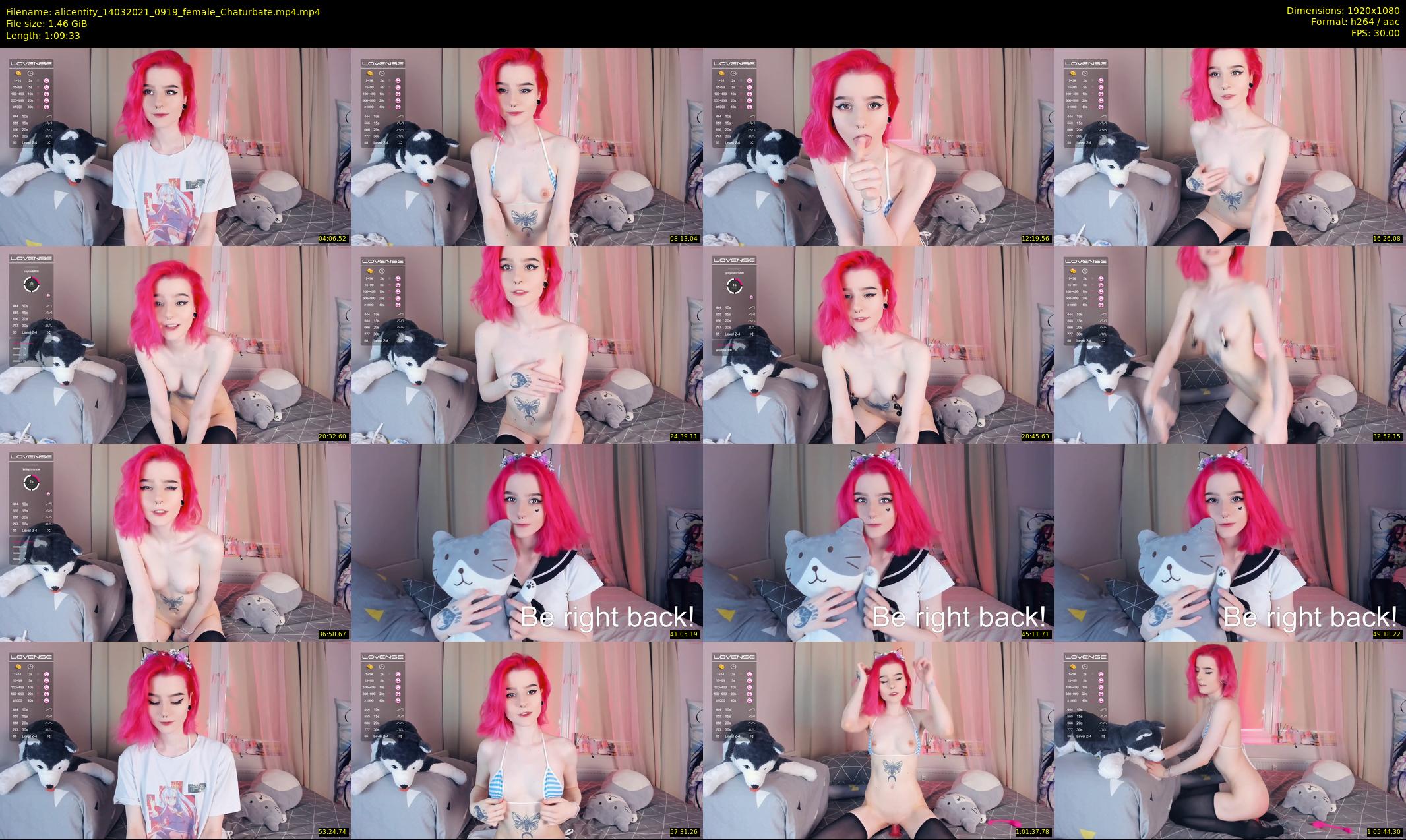 alicentity — 70 minute Chaturbate female cam show recording, 1080p, Mar 14, 2021