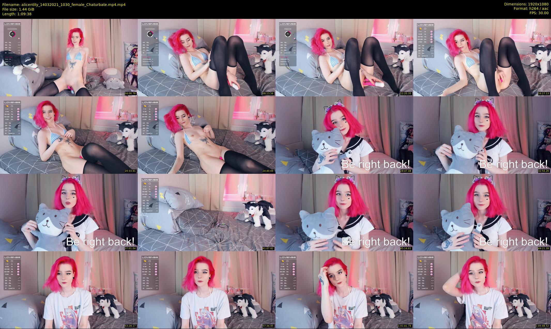 alicentity — 70 minute Chaturbate female cam show recording, 1080p, Mar 14, 2021