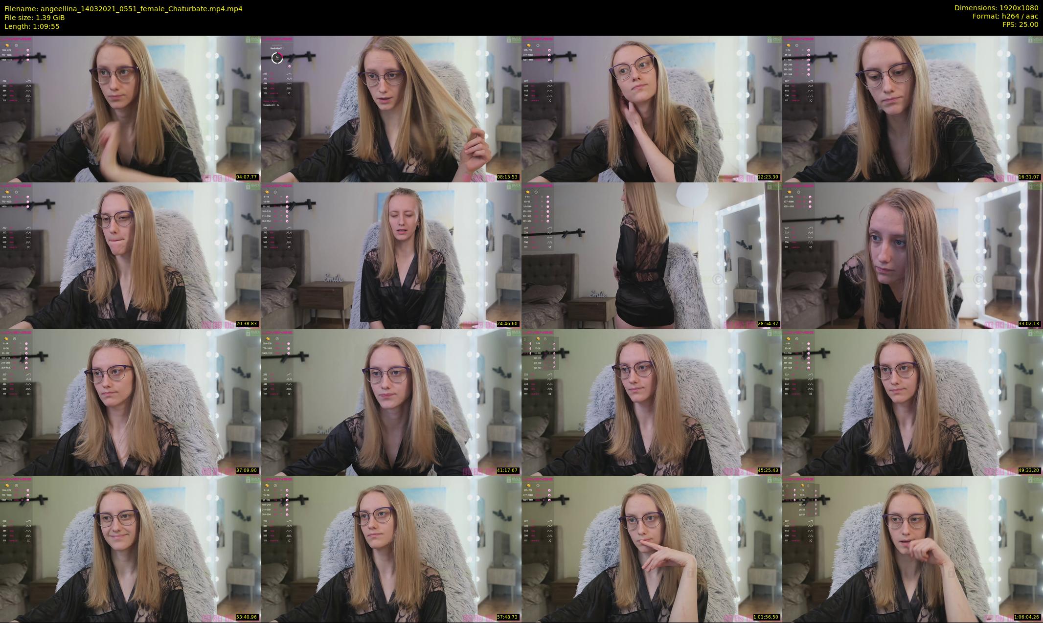 angeellina — 70 minute Chaturbate female cam show recording, 1080p, Mar 14, 2021