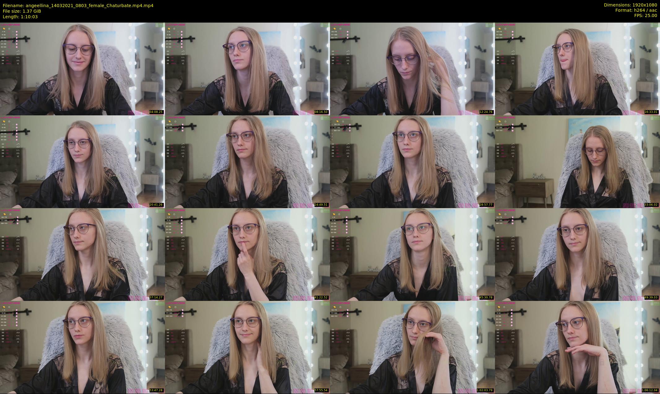 angeellina — 71 minute Chaturbate female cam show recording, 1080p, Mar 14, 2021