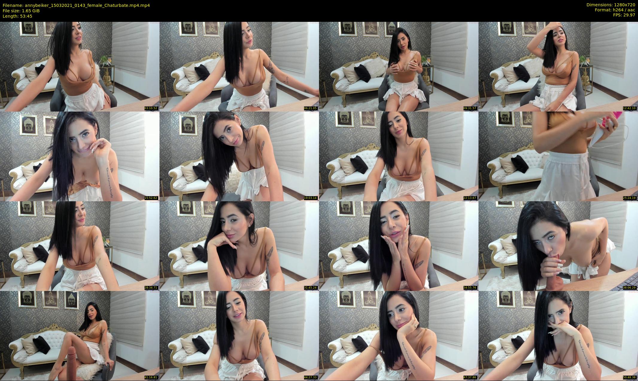 annybeiker — 54 minute Chaturbate female cam show recording, 720p, Mar 15, 2021