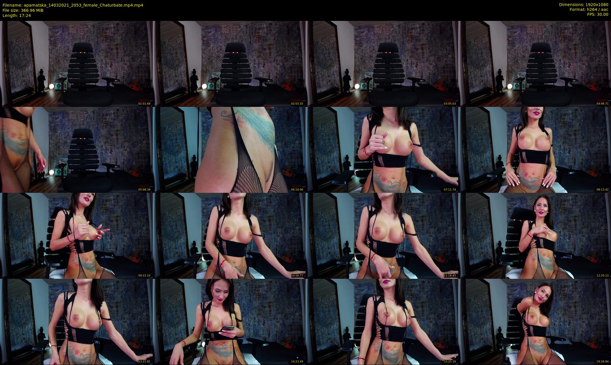 apamatska — 18 minute Chaturbate female cam show recording, 1080p, Mar 14, 2021