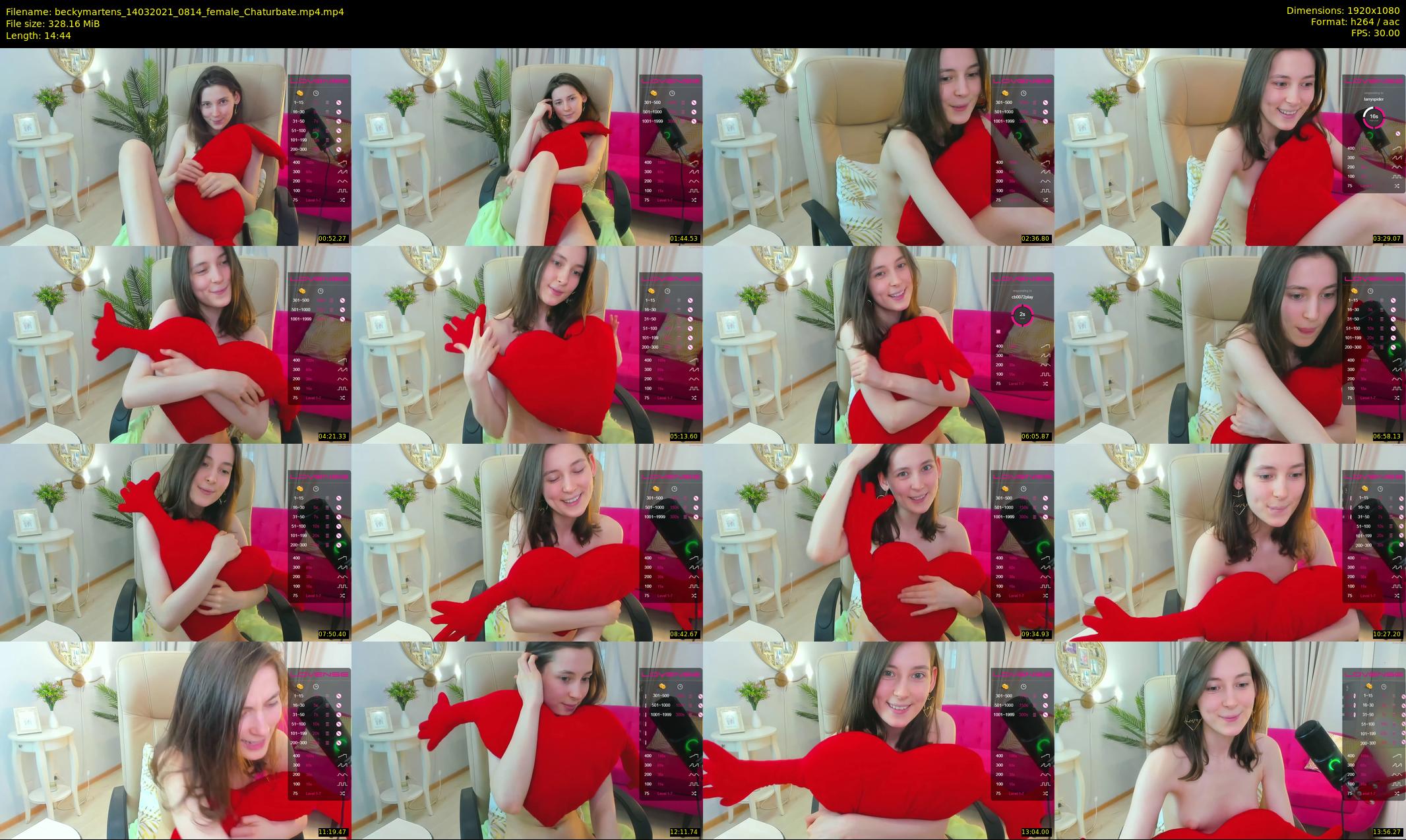 beckymartens — 15 minute Chaturbate female cam show recording, 1080p, Mar 14, 2021