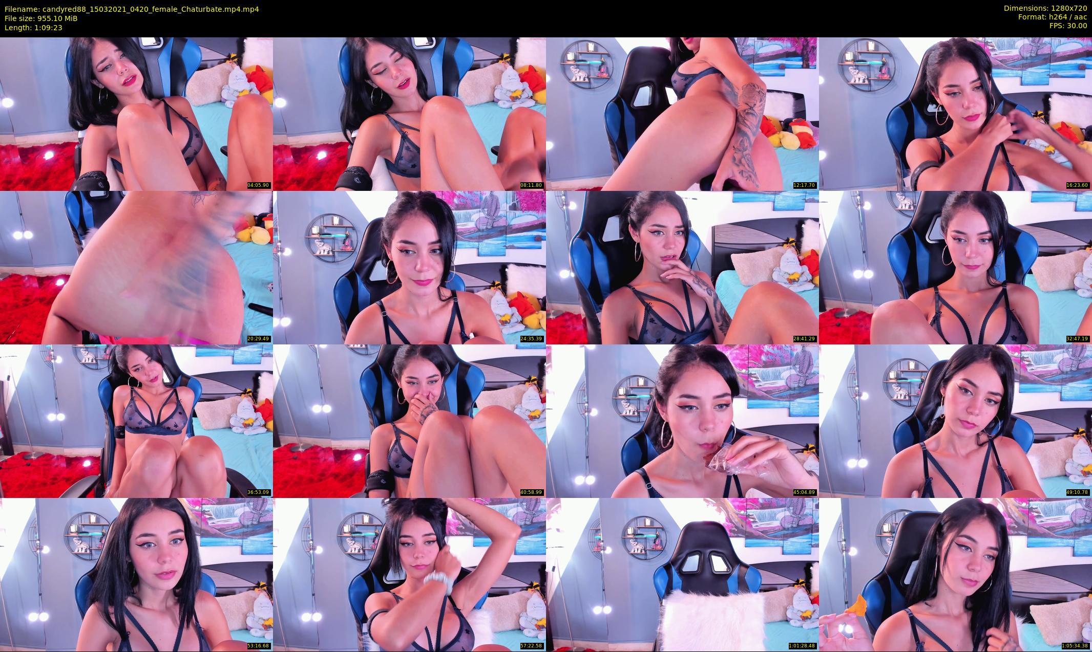 candyred88 — 70 minute Chaturbate female cam show recording, 720p, Mar 15, 2021