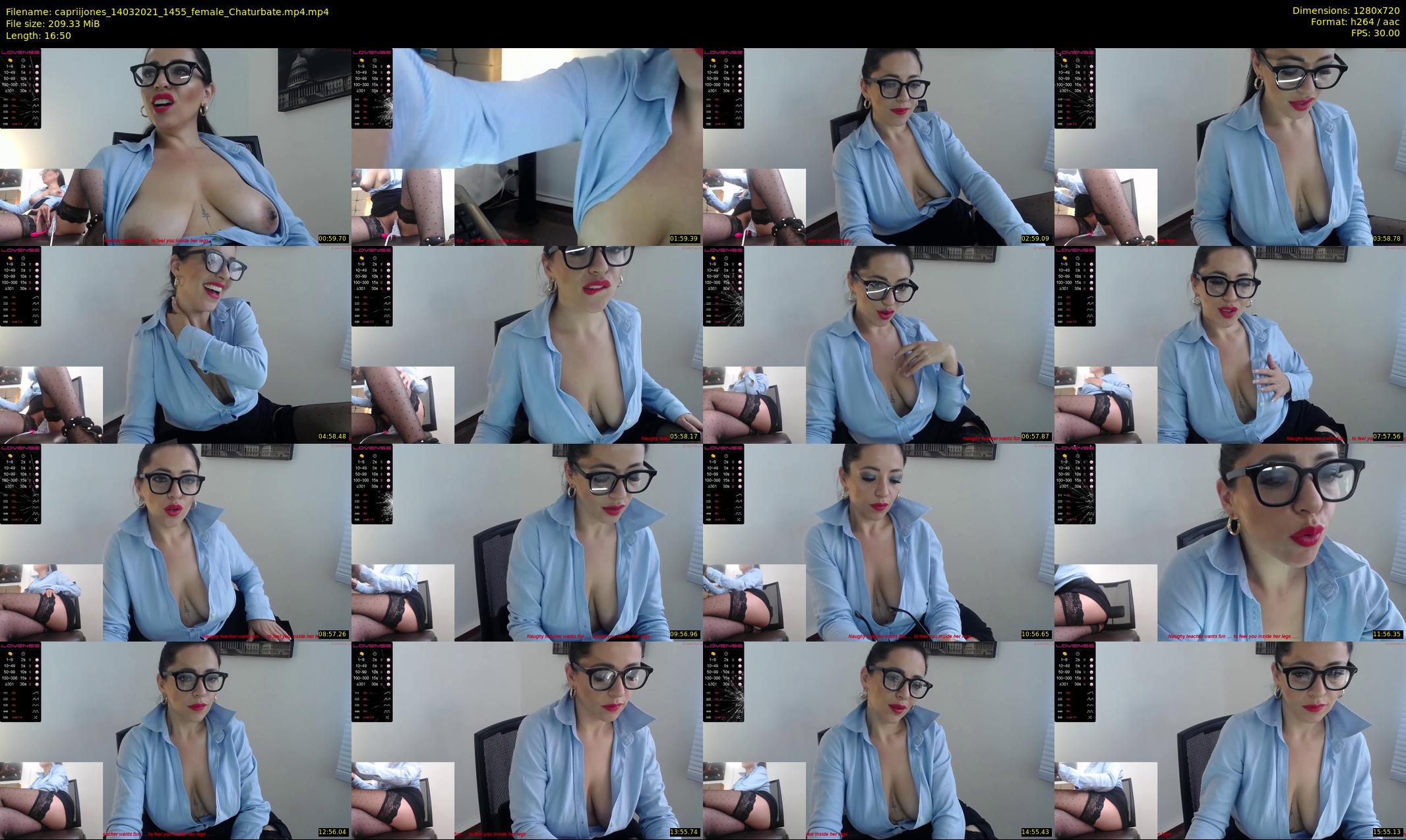 capriijones — 17 minute Chaturbate female cam show recording, 720p, Mar 14, 2021