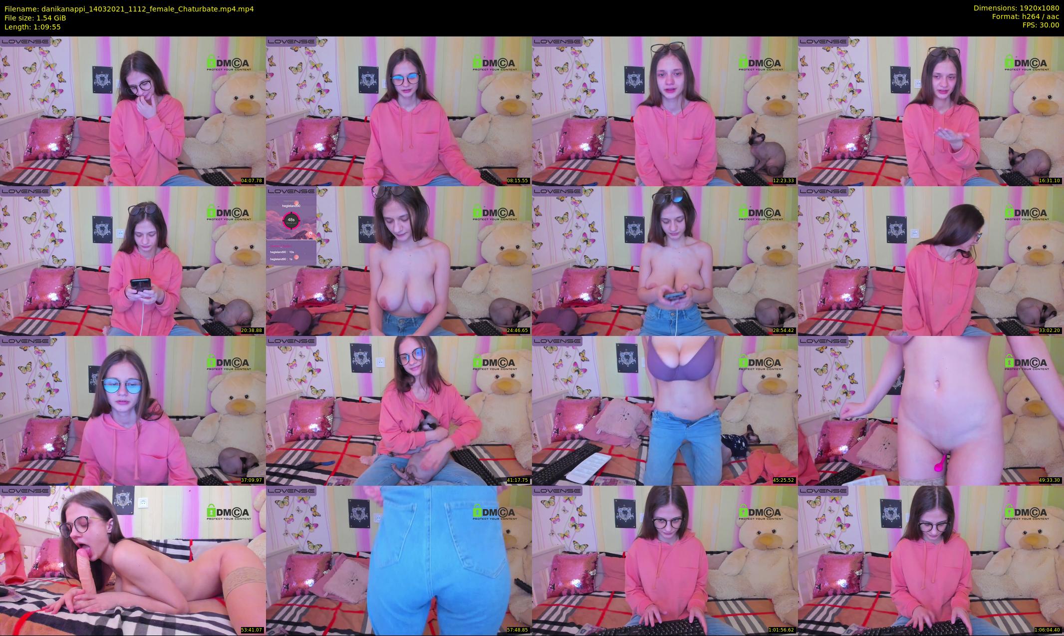 danikanappi — 70 minute Chaturbate female cam show recording, 1080p, Mar 14, 2021