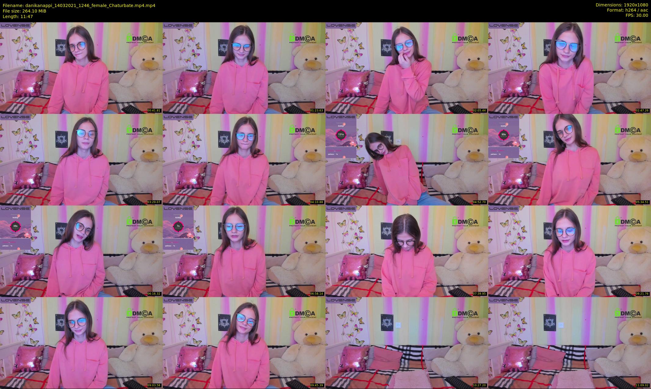 danikanappi — 12 minute Chaturbate female cam show recording, 1080p, Mar 14, 2021
