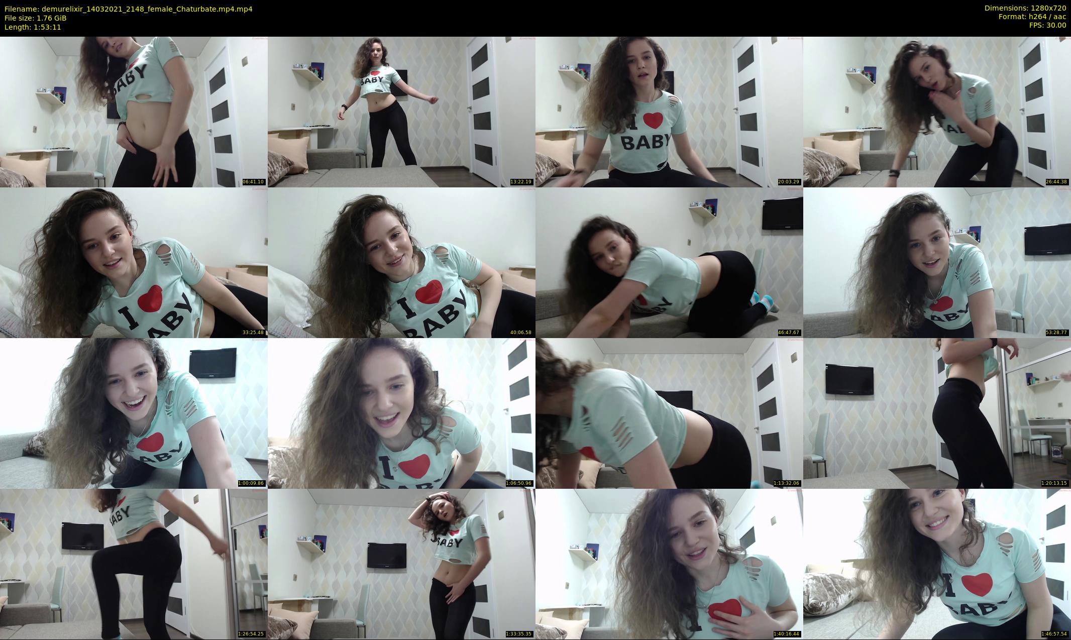 demurelixir — 114 minute Chaturbate female cam show recording, 720p, Mar 14, 2021