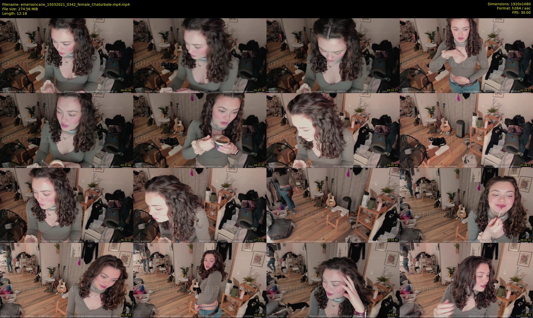 emersoncane — 13 minute Chaturbate female cam show recording, 1080p, Mar 15, 2021