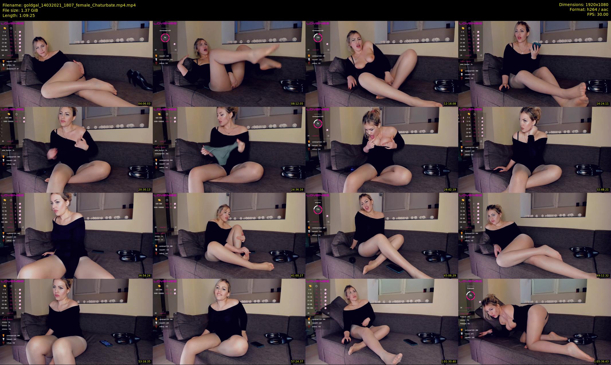 goldgal — 70 minute Chaturbate female cam show recording, 1080p, Mar 14, 2021