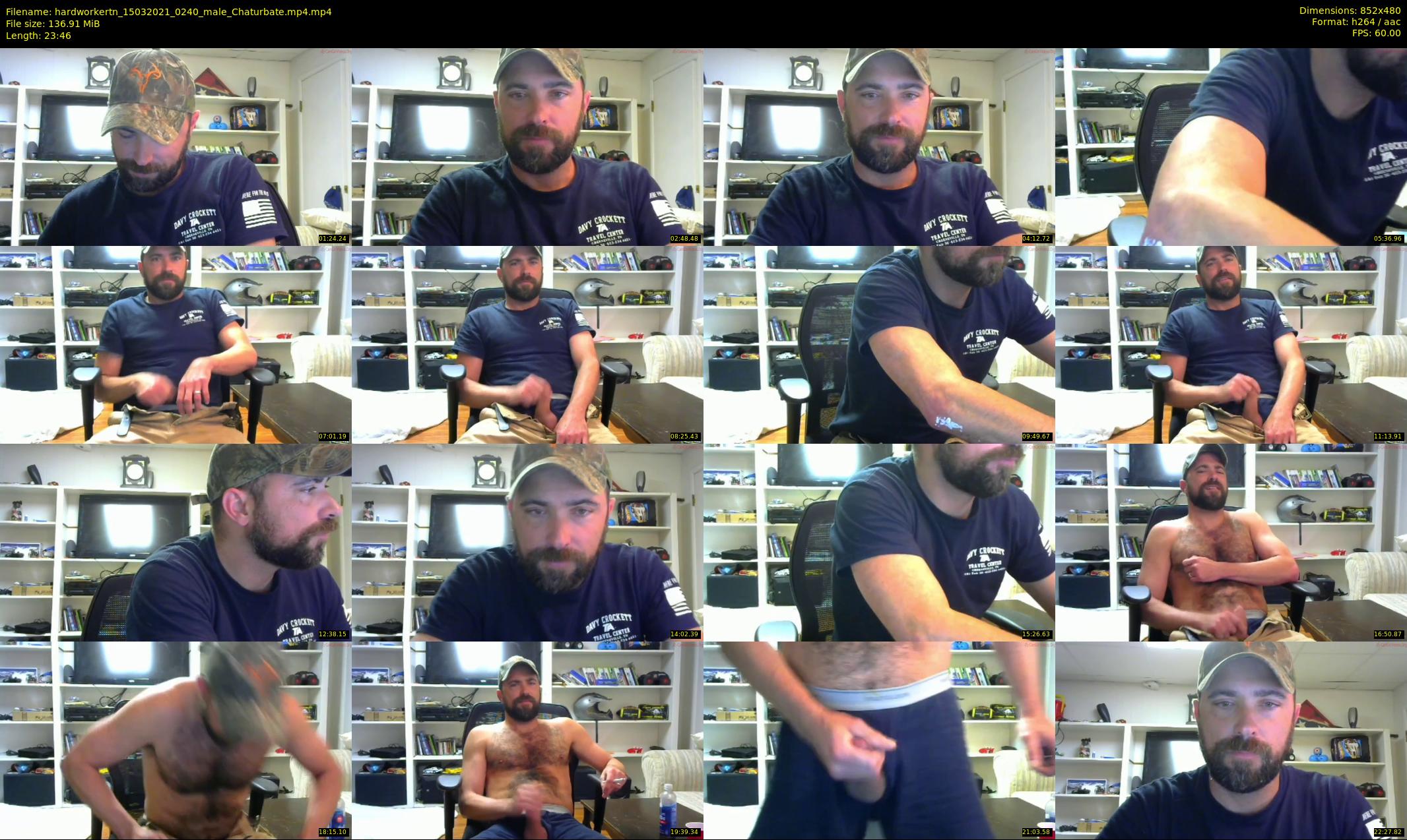 hardworkertn — 24 minute Chaturbate male cam show recording, 480p, Mar 15, 2021