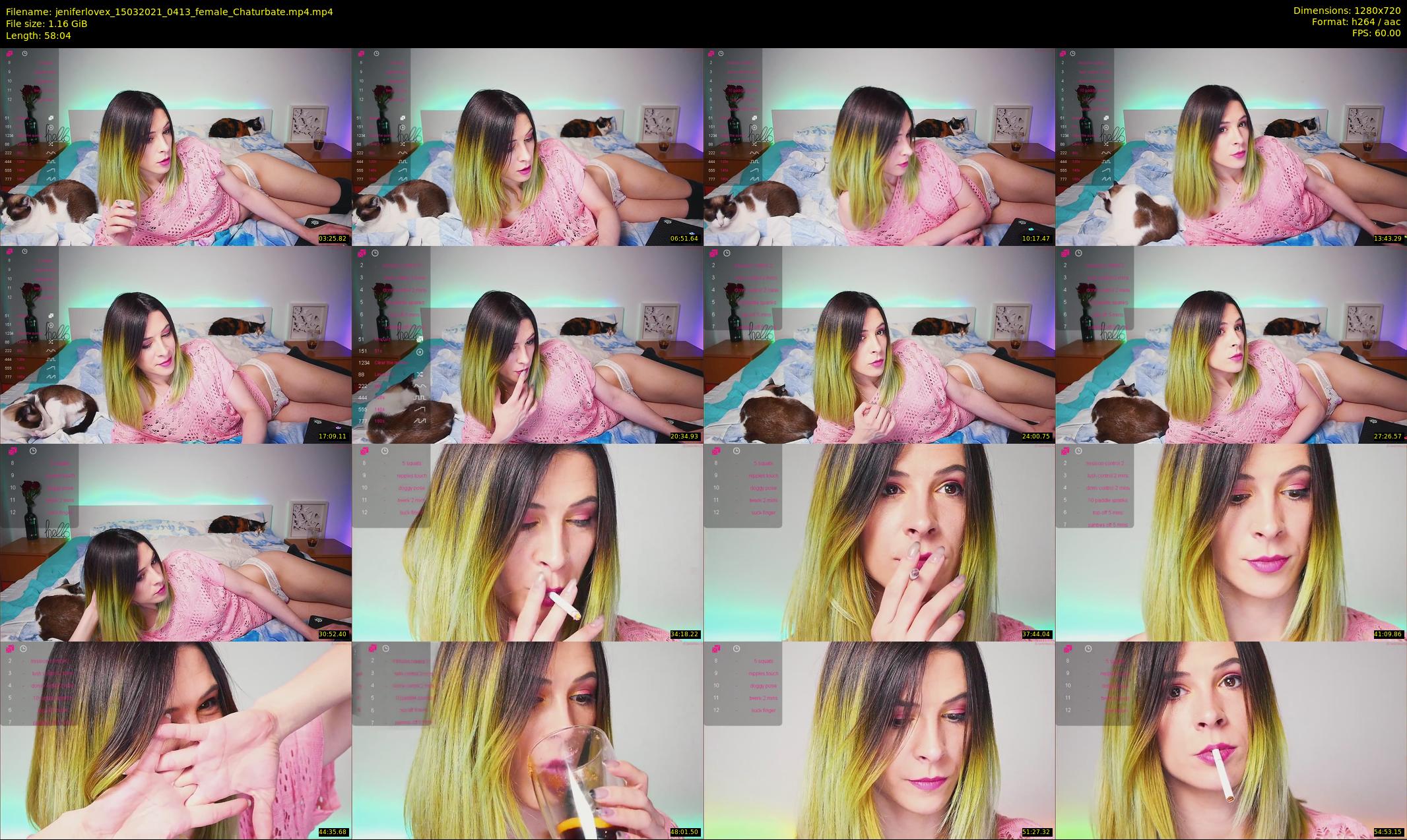 jeniferlovex — 59 minute Chaturbate female cam show recording, 720p, Mar 15, 2021