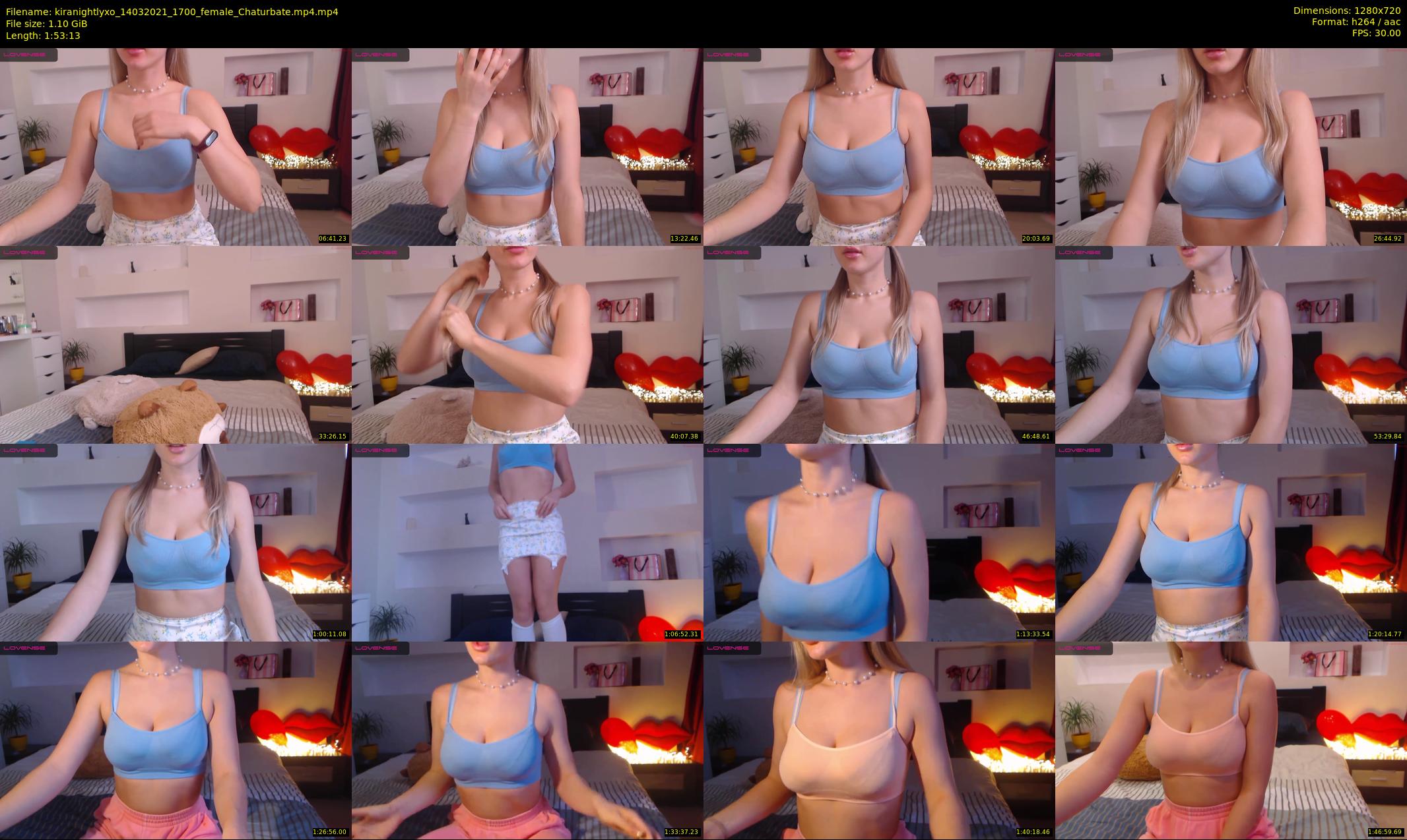 kiranightlyxo — 114 minute Chaturbate female cam show recording, 720p, Mar 14, 2021
