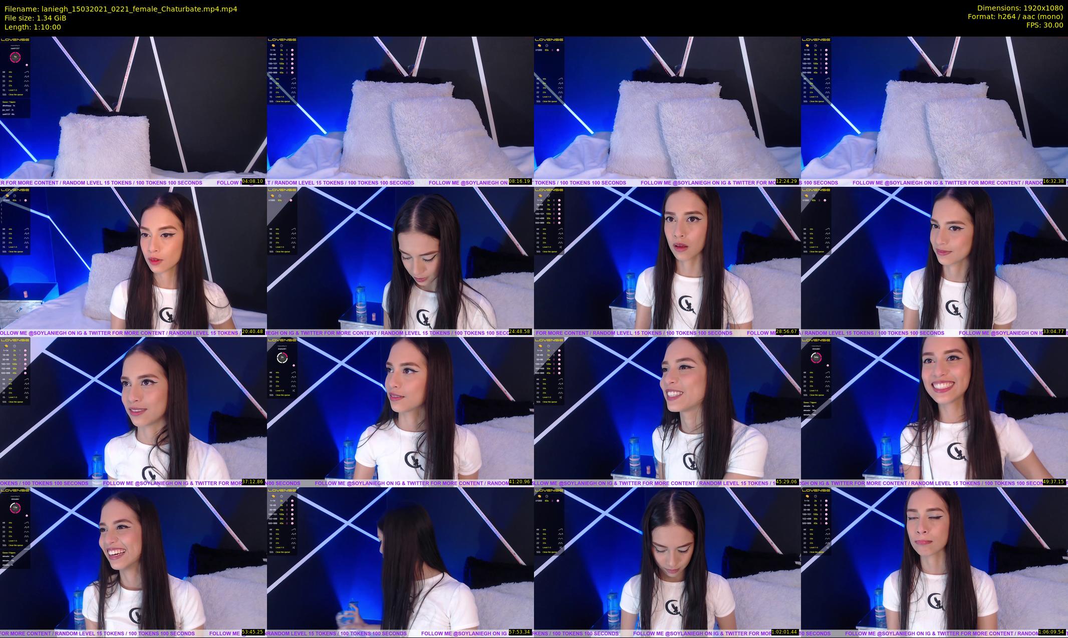 laniegh — 70 minute Chaturbate female cam show recording, 1080p, Mar 15, 2021
