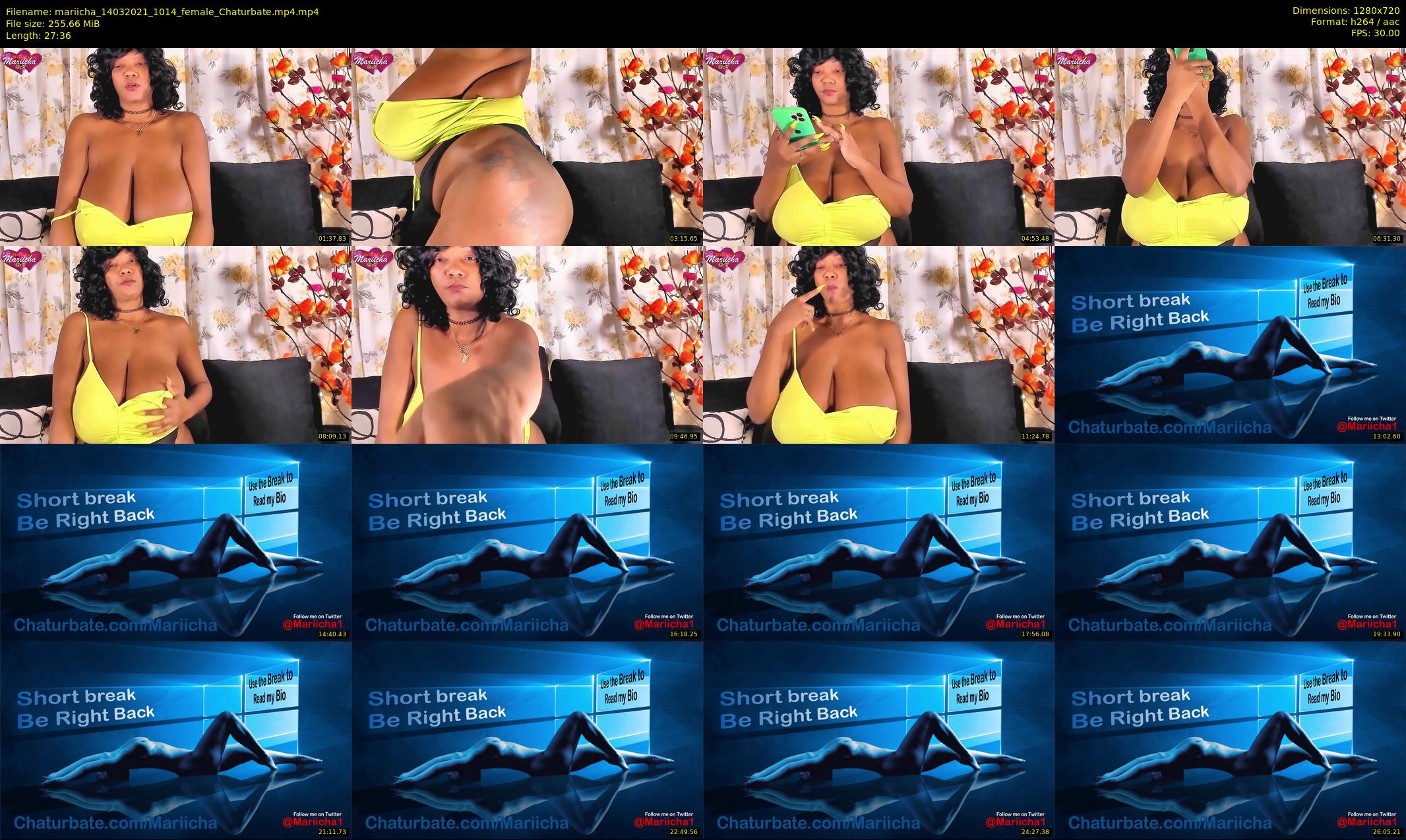 mariicha — 28 minute Chaturbate female cam show recording, 720p, Mar 14, 2021