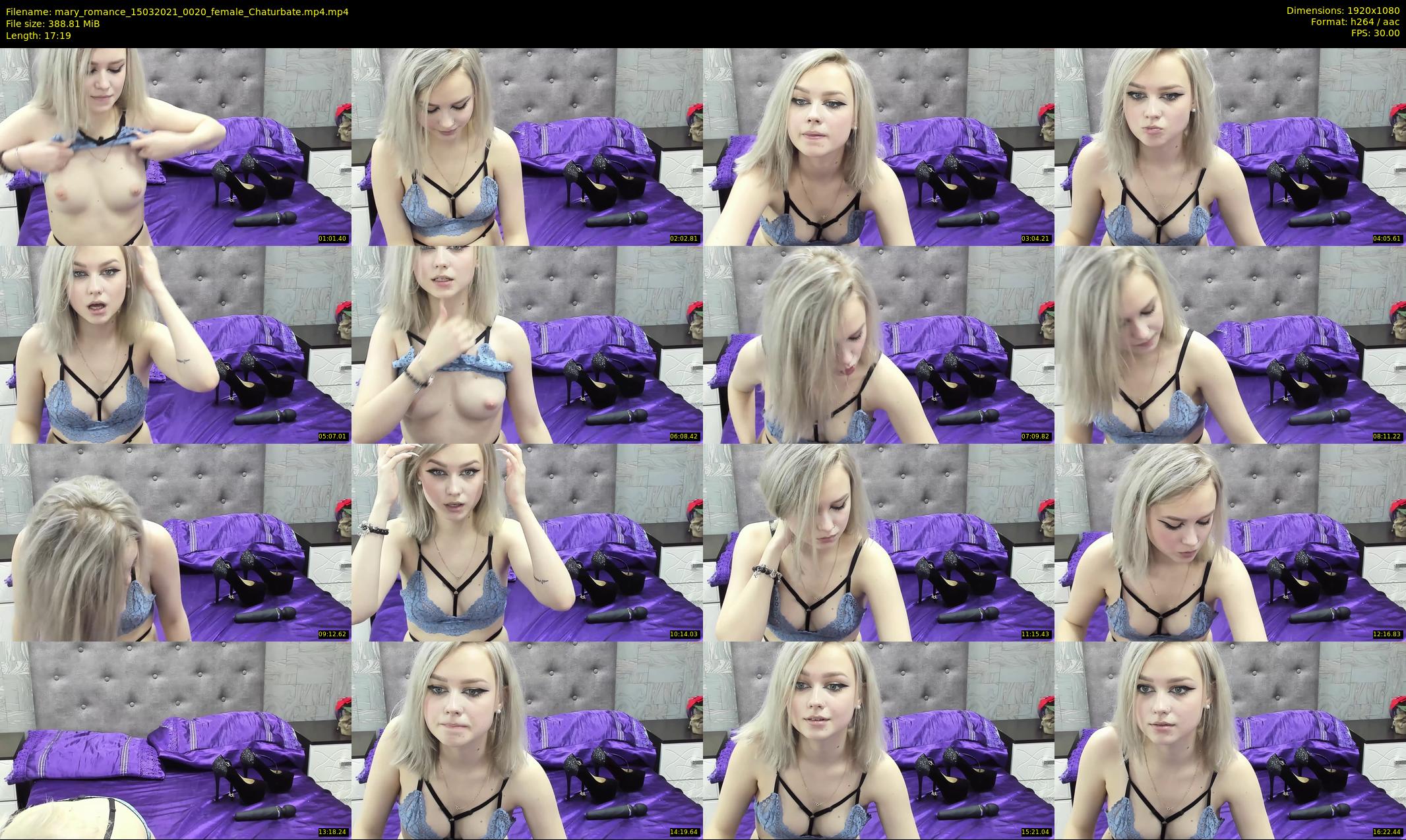 mary_romance — 18 minute Chaturbate female cam show recording, 1080p, Mar 15, 2021