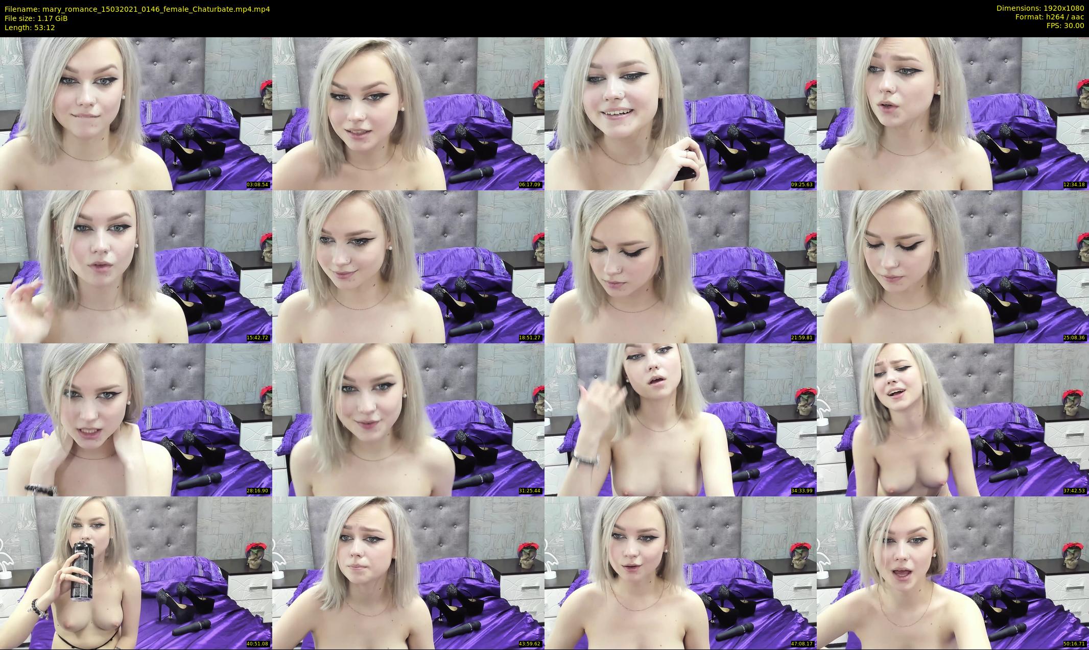 mary_romance — 54 minute Chaturbate female cam show recording, 1080p, Mar 15, 2021