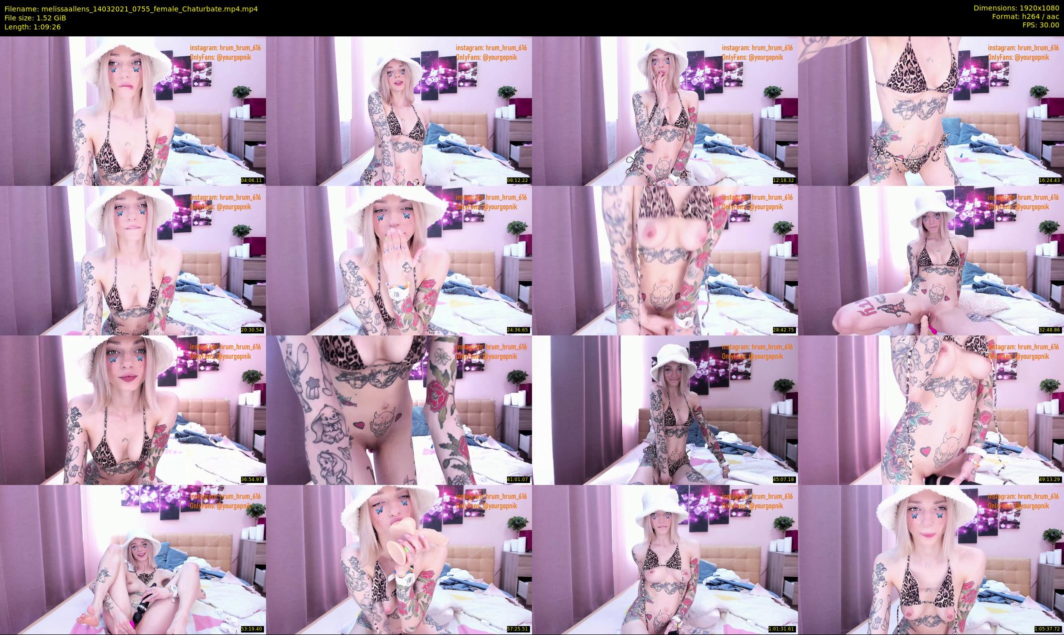 melissaallens — 70 minute Chaturbate female cam show recording, 1080p, Mar 14, 2021