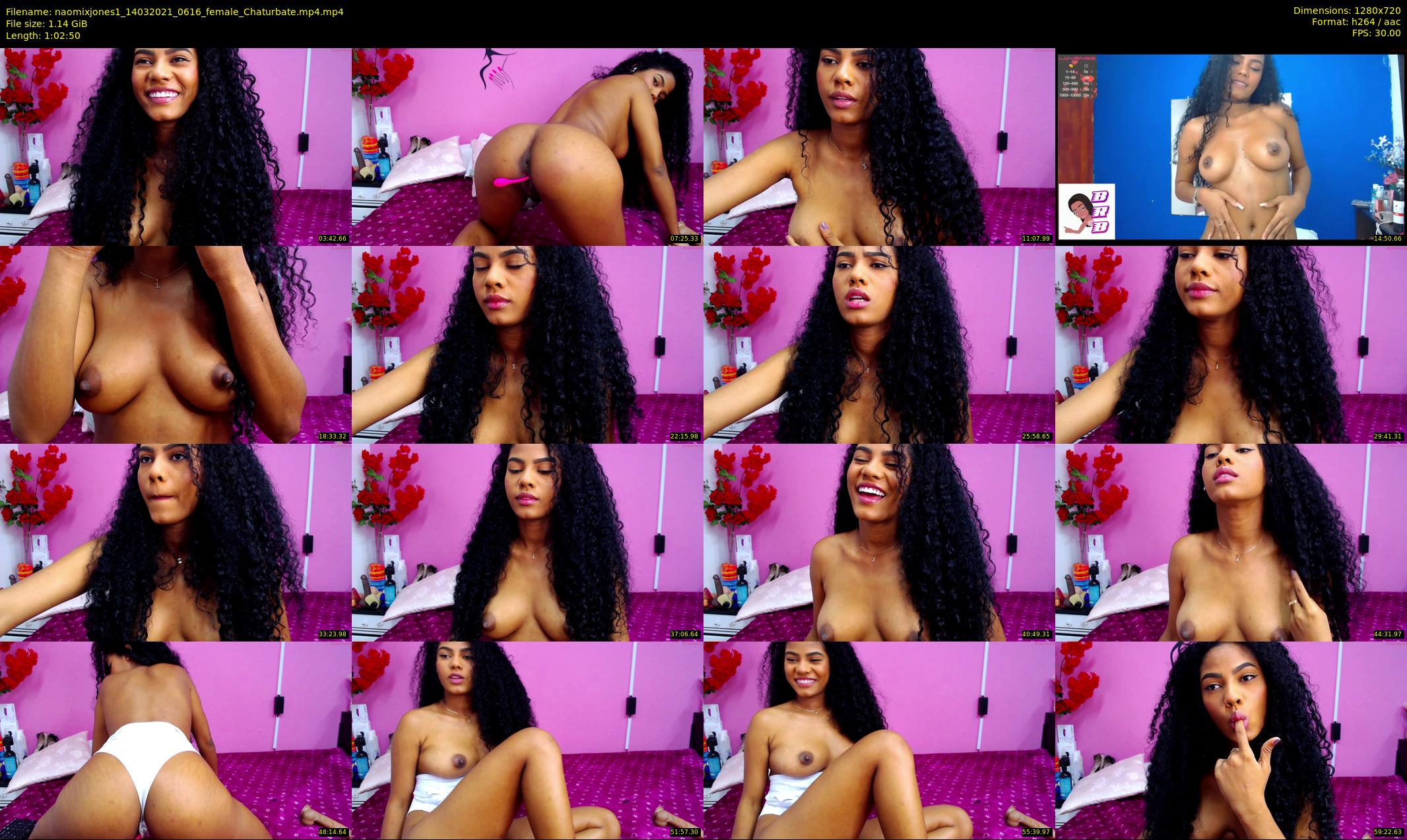 naomixjones1 — 63 minute Chaturbate female cam show recording, 720p, Mar 14, 2021
