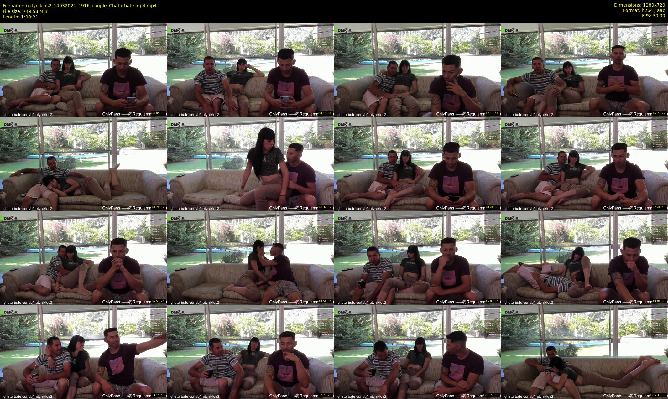 natyniklos2 — 70 minute Chaturbate couple cam show recording, 720p, Mar 14, 2021