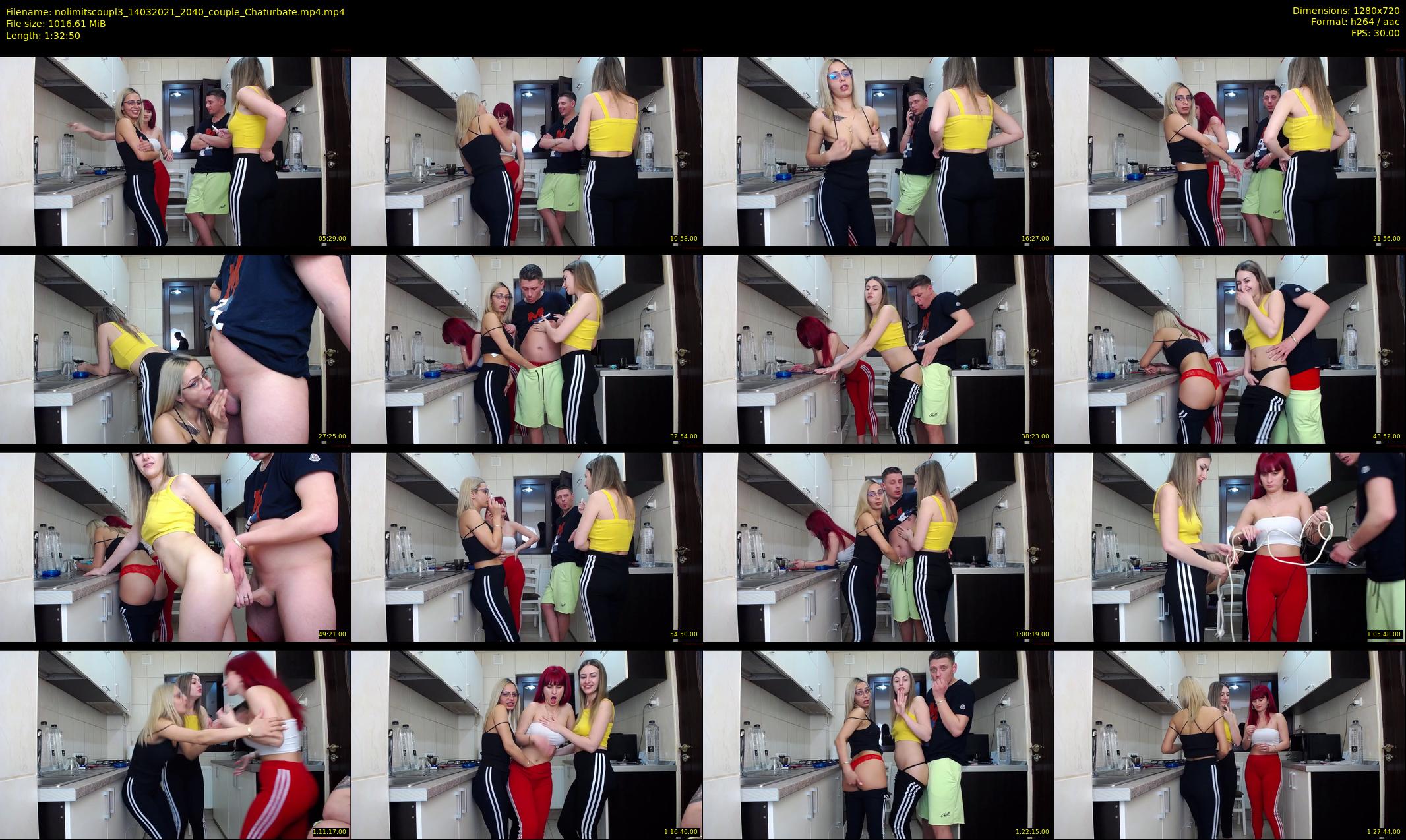 nolimitscoupl3 — 93 minute Chaturbate couple cam show recording, 720p, Mar 14, 2021