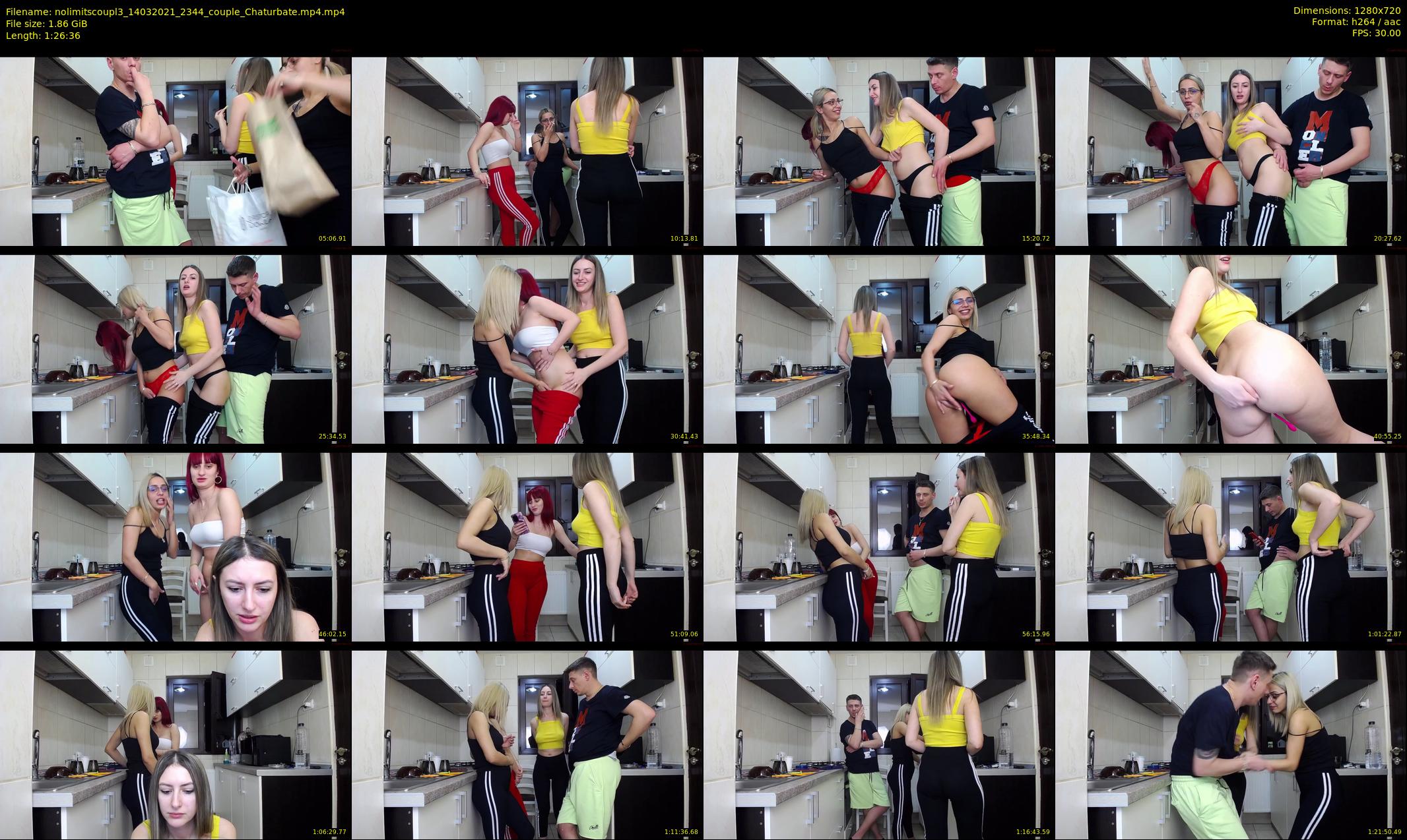 nolimitscoupl3 — 87 minute Chaturbate couple cam show recording, 720p, Mar 14, 2021