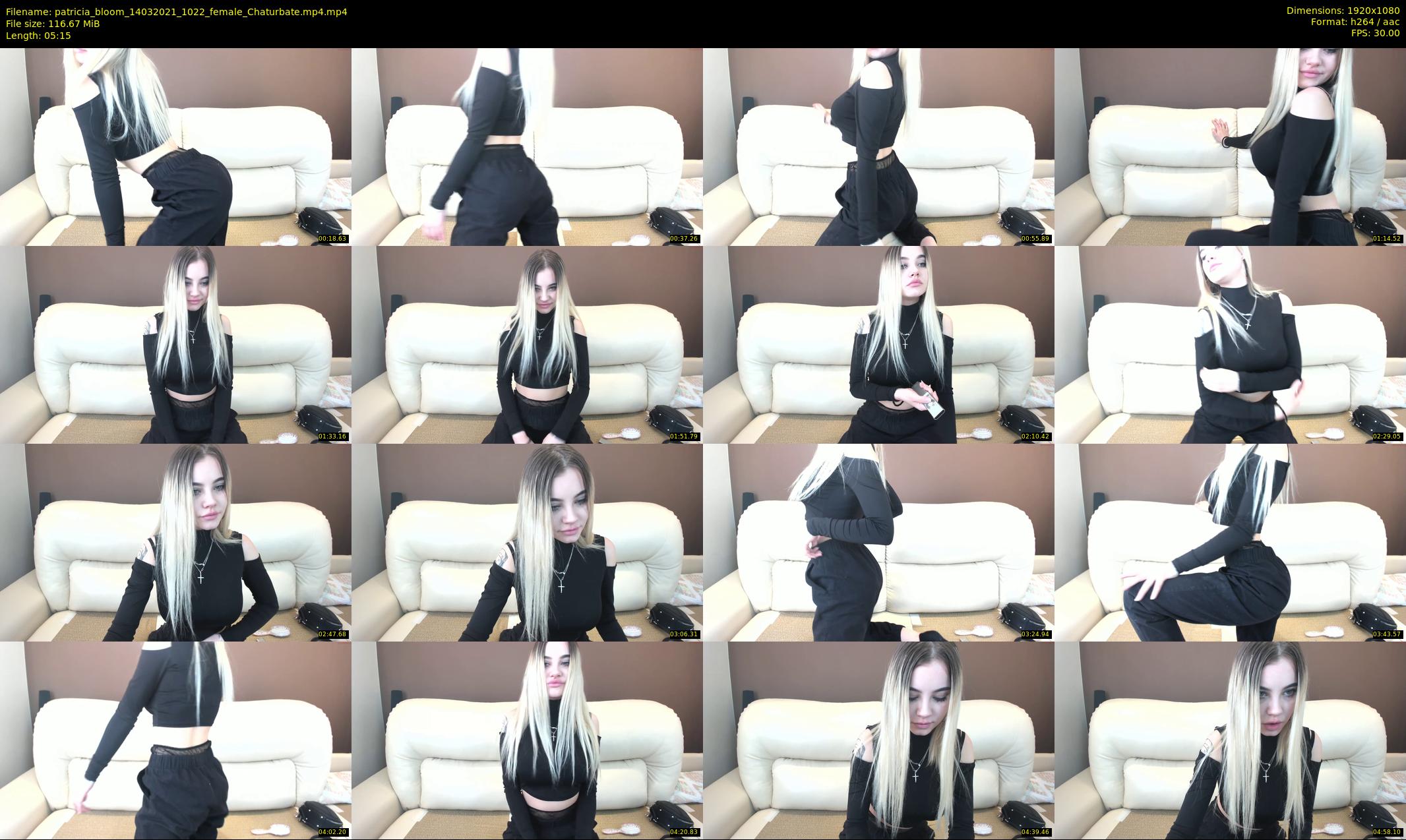 patricia_bloom — 6 minute Chaturbate female cam show recording, 1080p, Mar 14, 2021