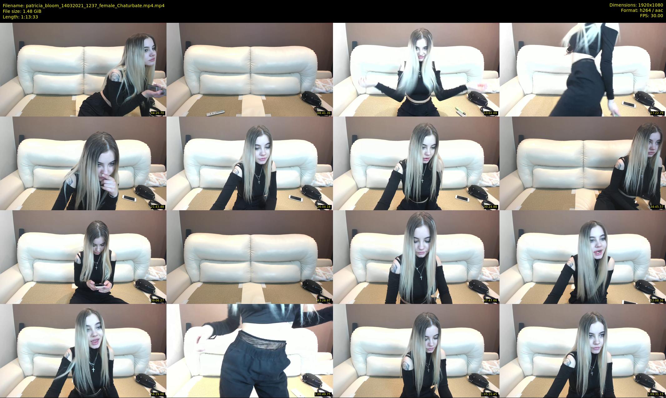 patricia_bloom — 74 minute Chaturbate female cam show recording, 1080p, Mar 14, 2021