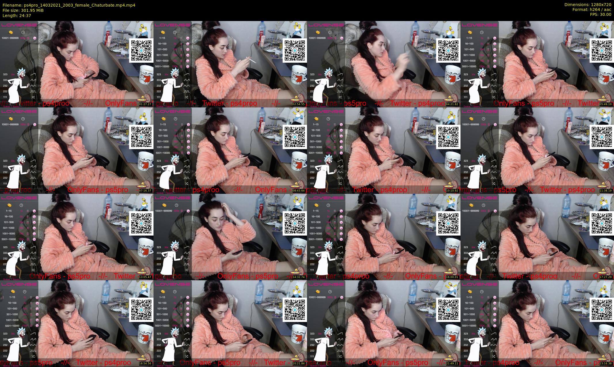 ps4pro — 25 minute Chaturbate female cam show recording, 720p, Mar 14, 2021