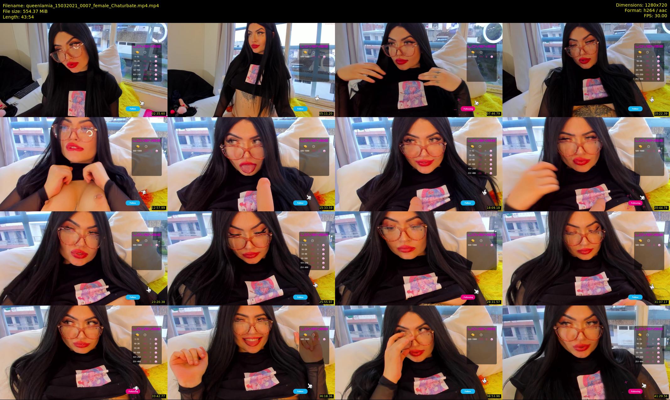 queenlamia — 44 minute Chaturbate female cam show recording, 720p, Mar 15, 2021