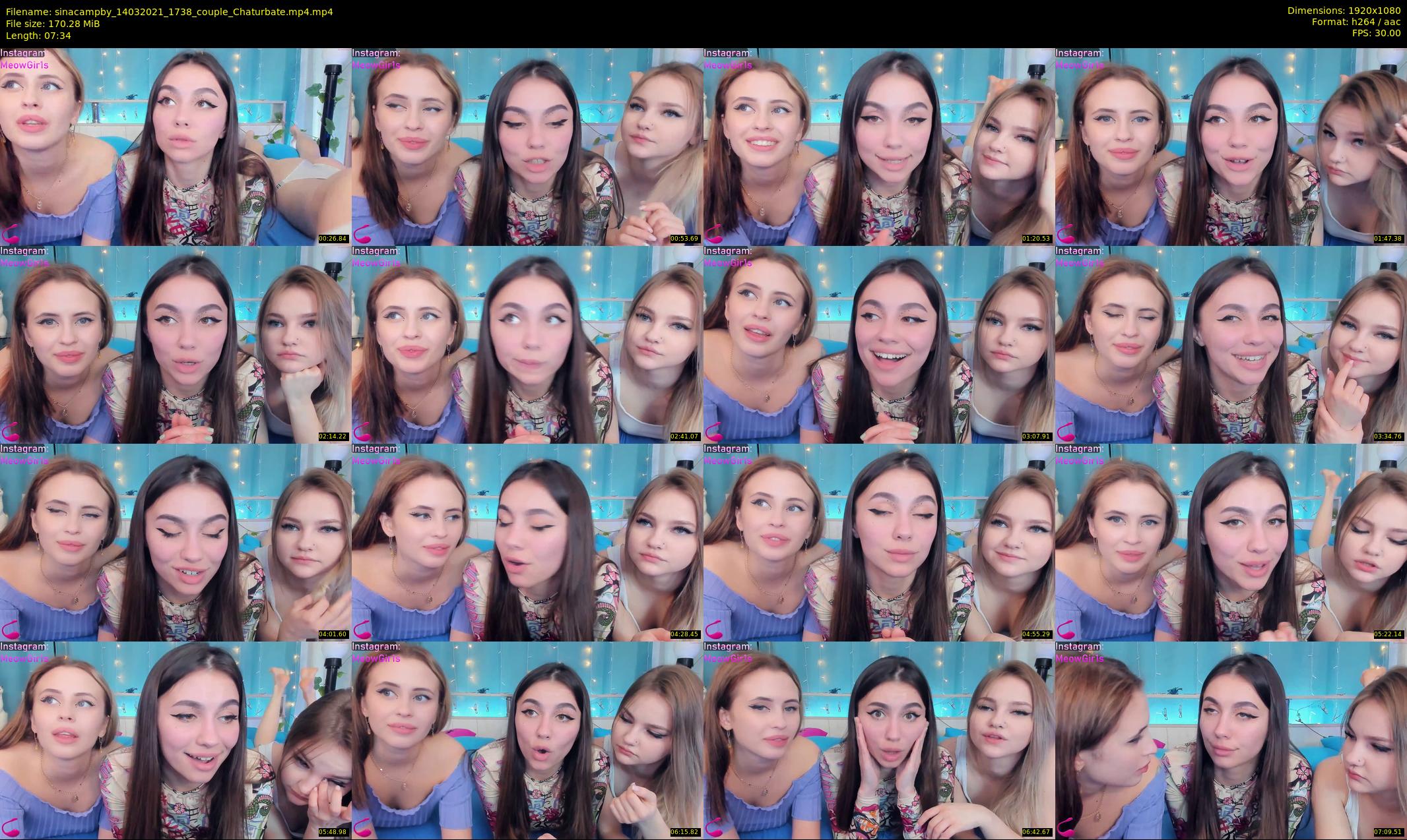 sinacampby — 8 minute Chaturbate couple cam show recording, 1080p, Mar 14, 2021
