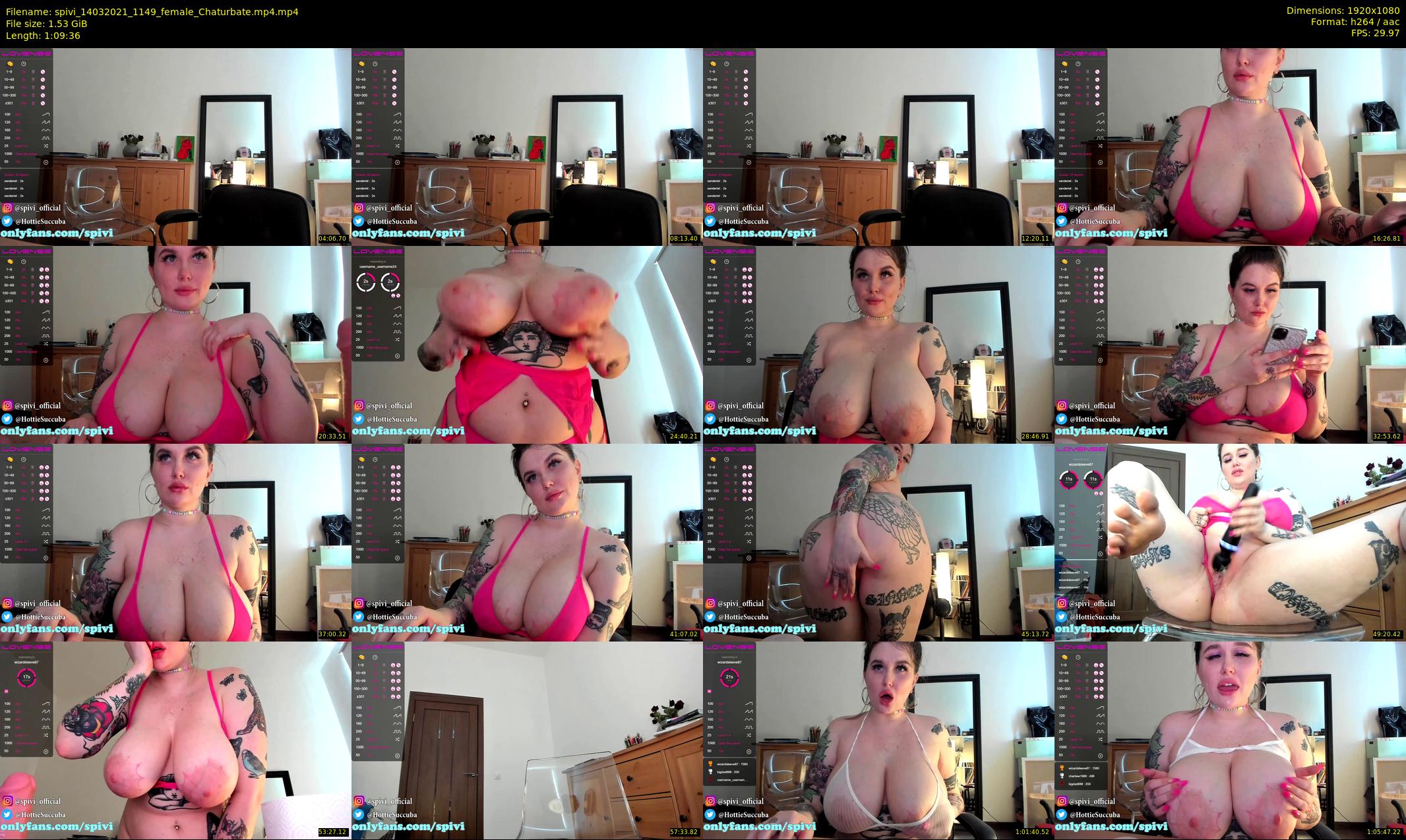spivi — 70 minute Chaturbate female cam show recording, 1080p, Mar 14, 2021