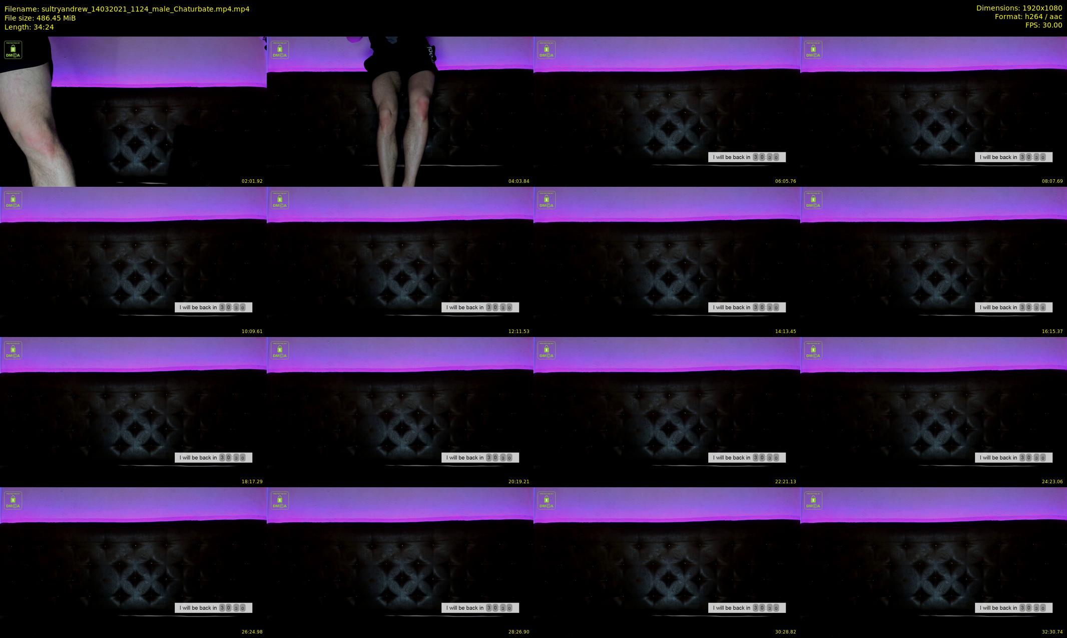 sultryandrew — 35 minute Chaturbate male cam show recording, 1080p, Mar 14, 2021
