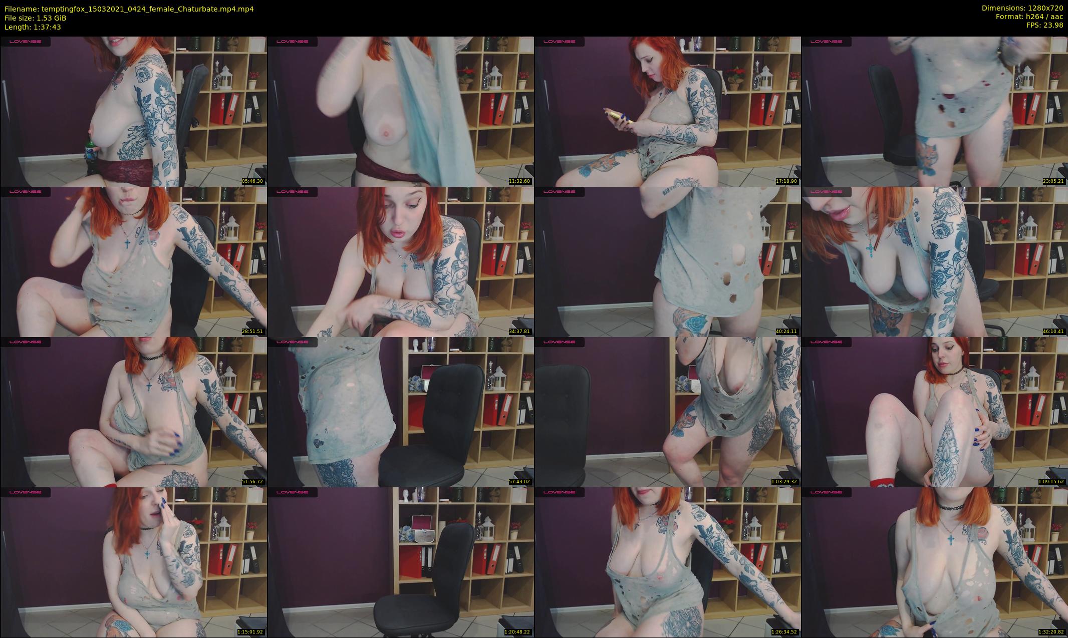 temptingfox — 98 minute Chaturbate female cam show recording, 720p, Mar 15, 2021