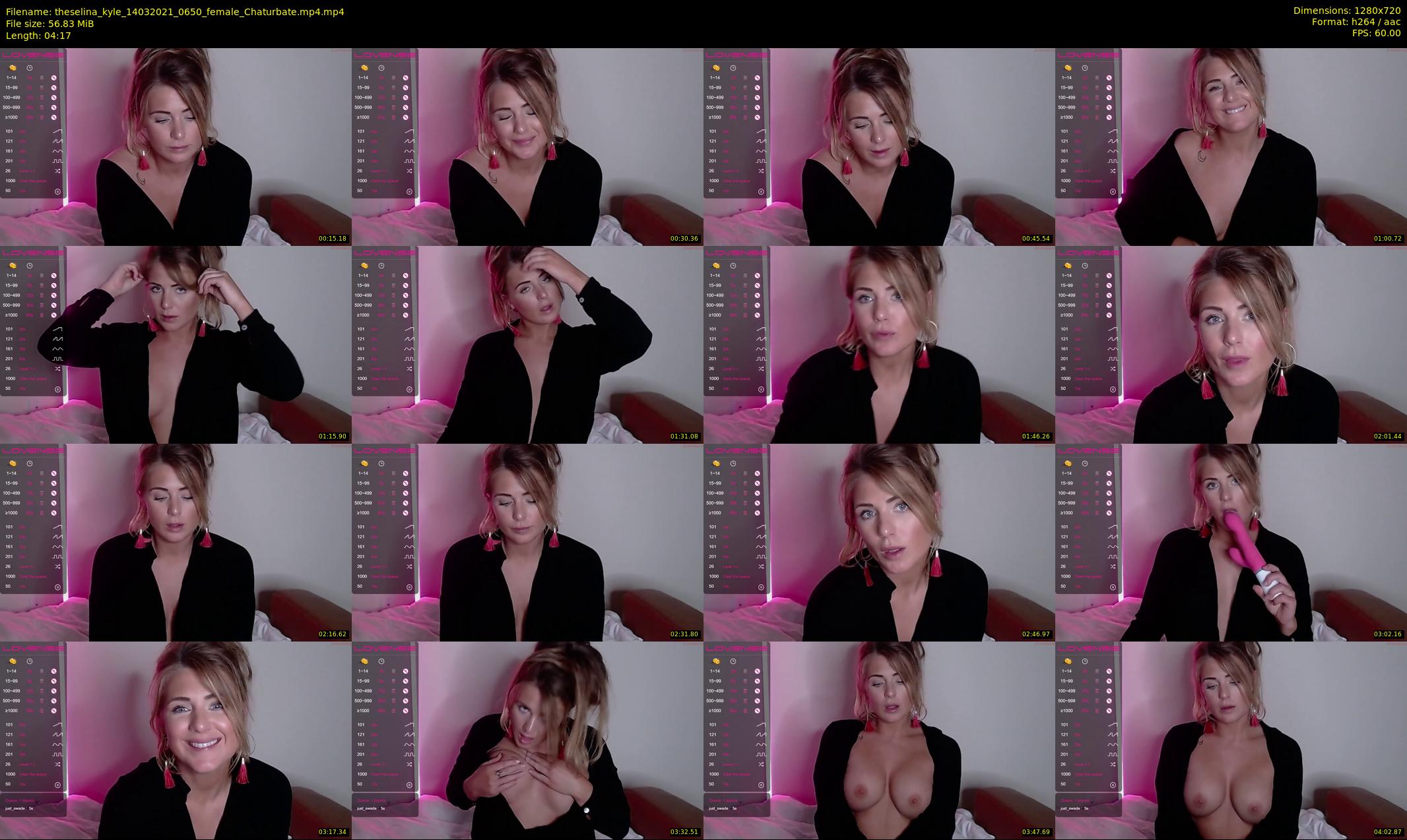 theselina_kyle — 5 minute Chaturbate female cam show recording, 720p, Mar 14, 2021