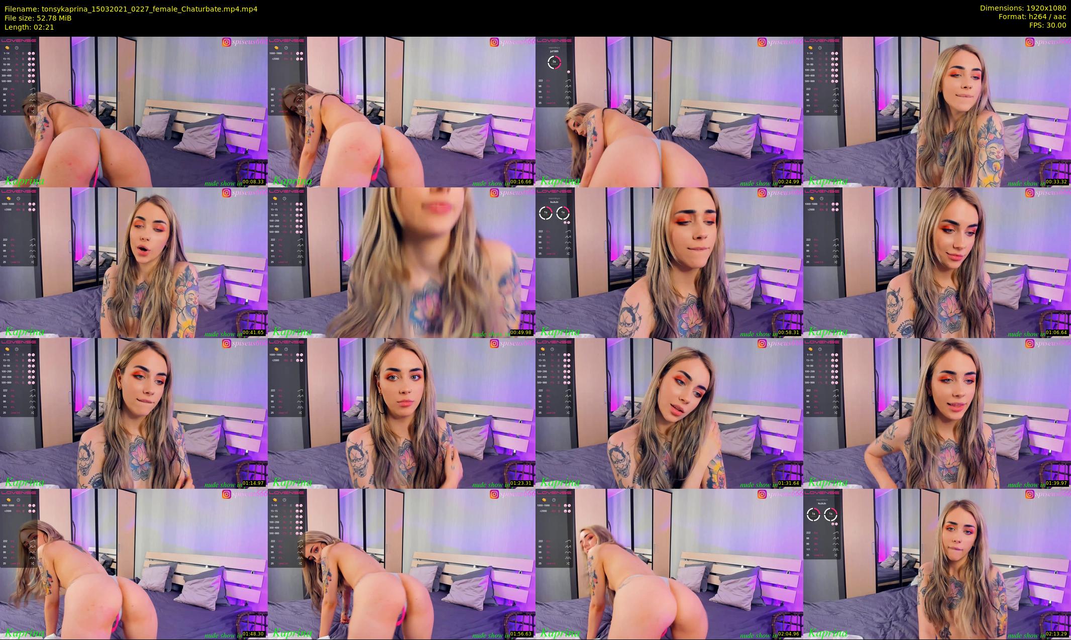 tonsykaprina — 3 minute Chaturbate couple cam show recording, 1080p, Mar 15, 2021