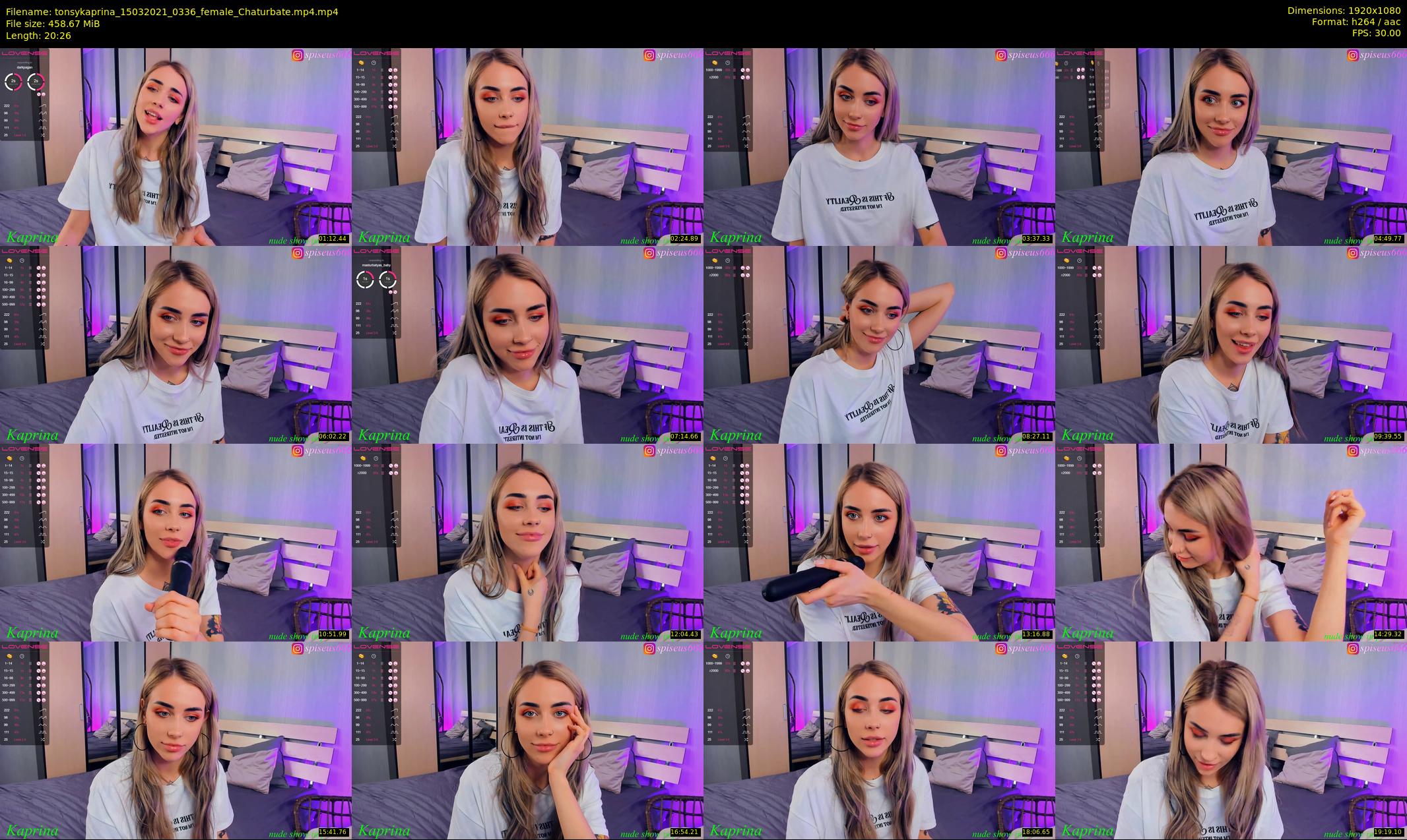 tonsykaprina — 21 minute Chaturbate couple cam show recording, 1080p, Mar 15, 2021