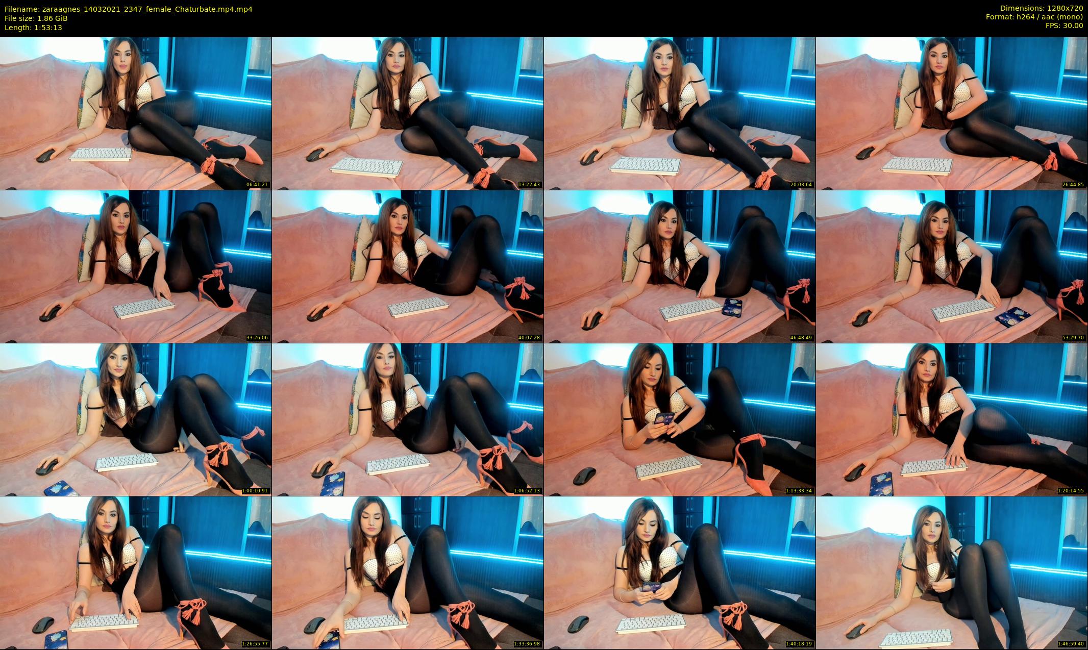 zaraagnes — 114 minute Chaturbate female cam show recording, 720p, Mar 14, 2021