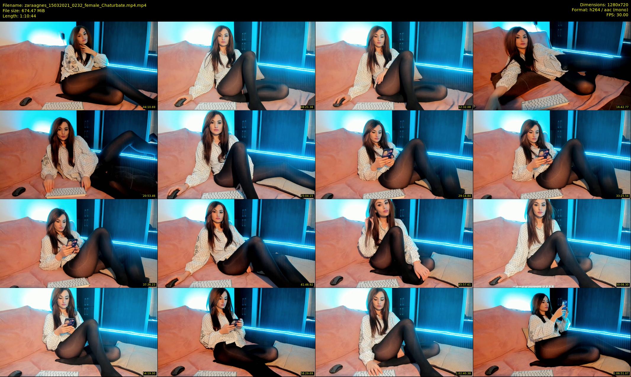 zaraagnes — 71 minute Chaturbate female cam show recording, 720p, Mar 15, 2021