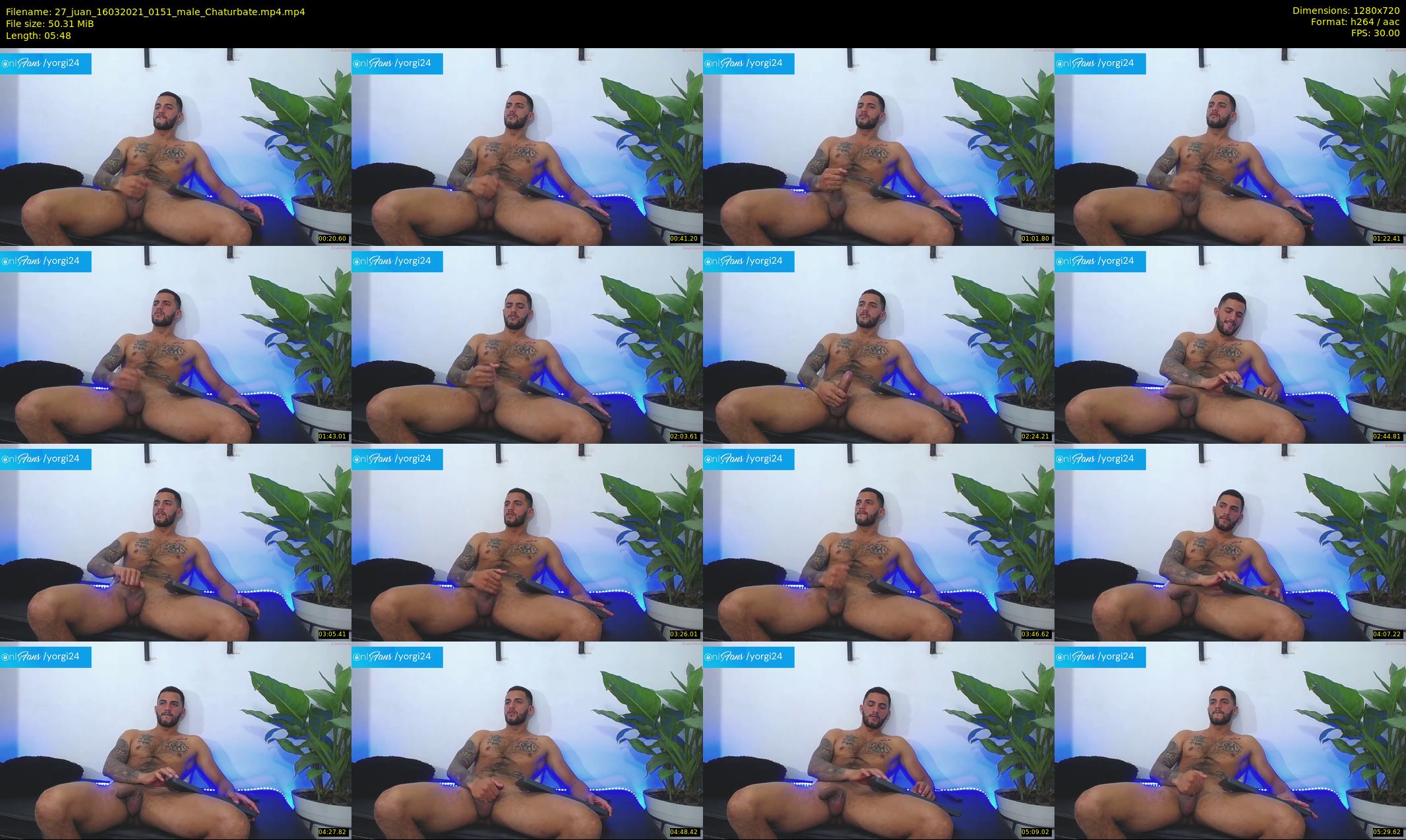 27_juan — 6 minute Chaturbate male cam show recording, 720p, Mar 16, 2021