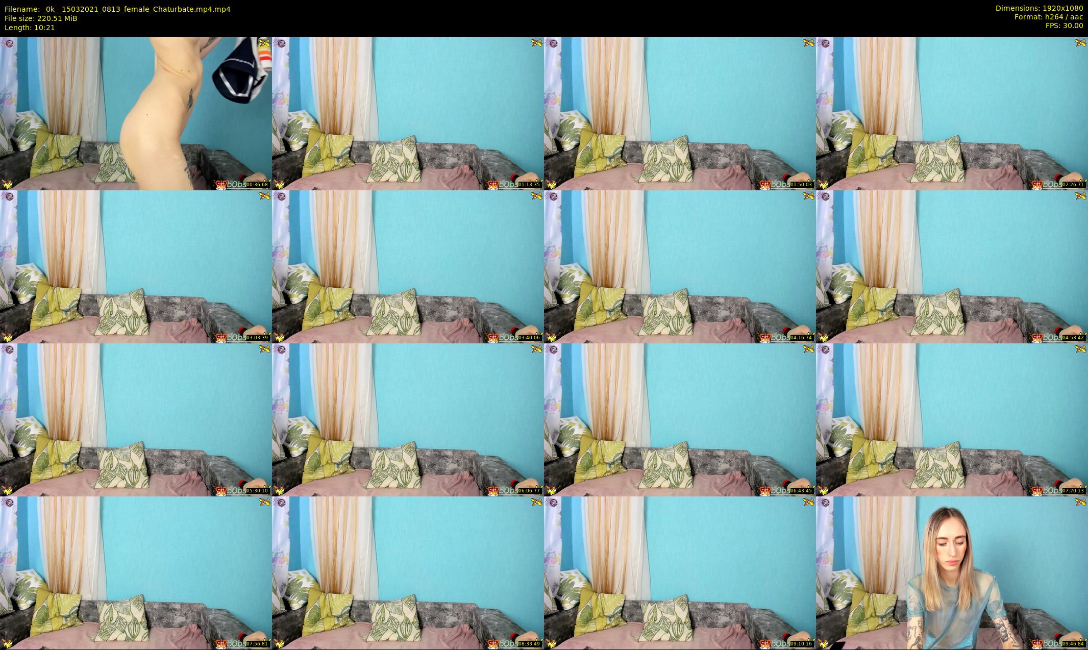 _0k_ — 11 minute Chaturbate female cam show recording, 1080p, Mar 15, 2021