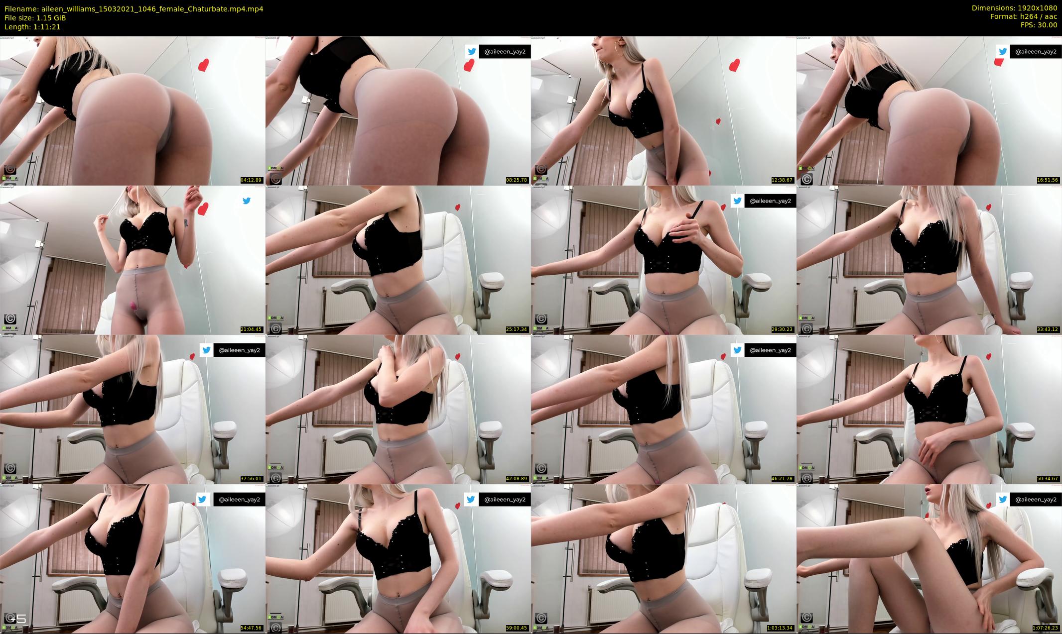 aileen_williams — 72 minute Chaturbate female cam show recording, 1080p, Mar 15, 2021