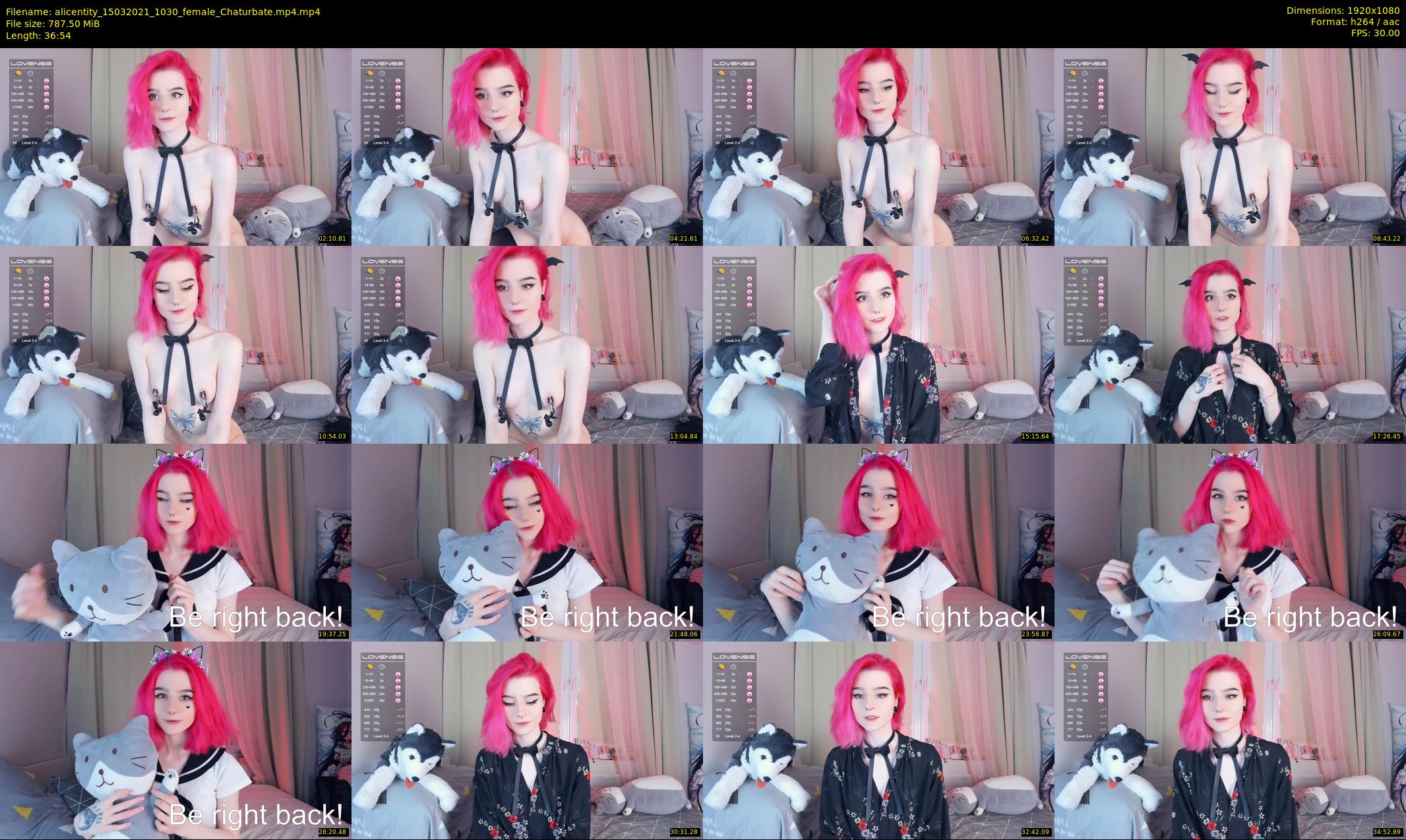 alicentity — 37 minute Chaturbate female cam show recording, 1080p, Mar 15, 2021