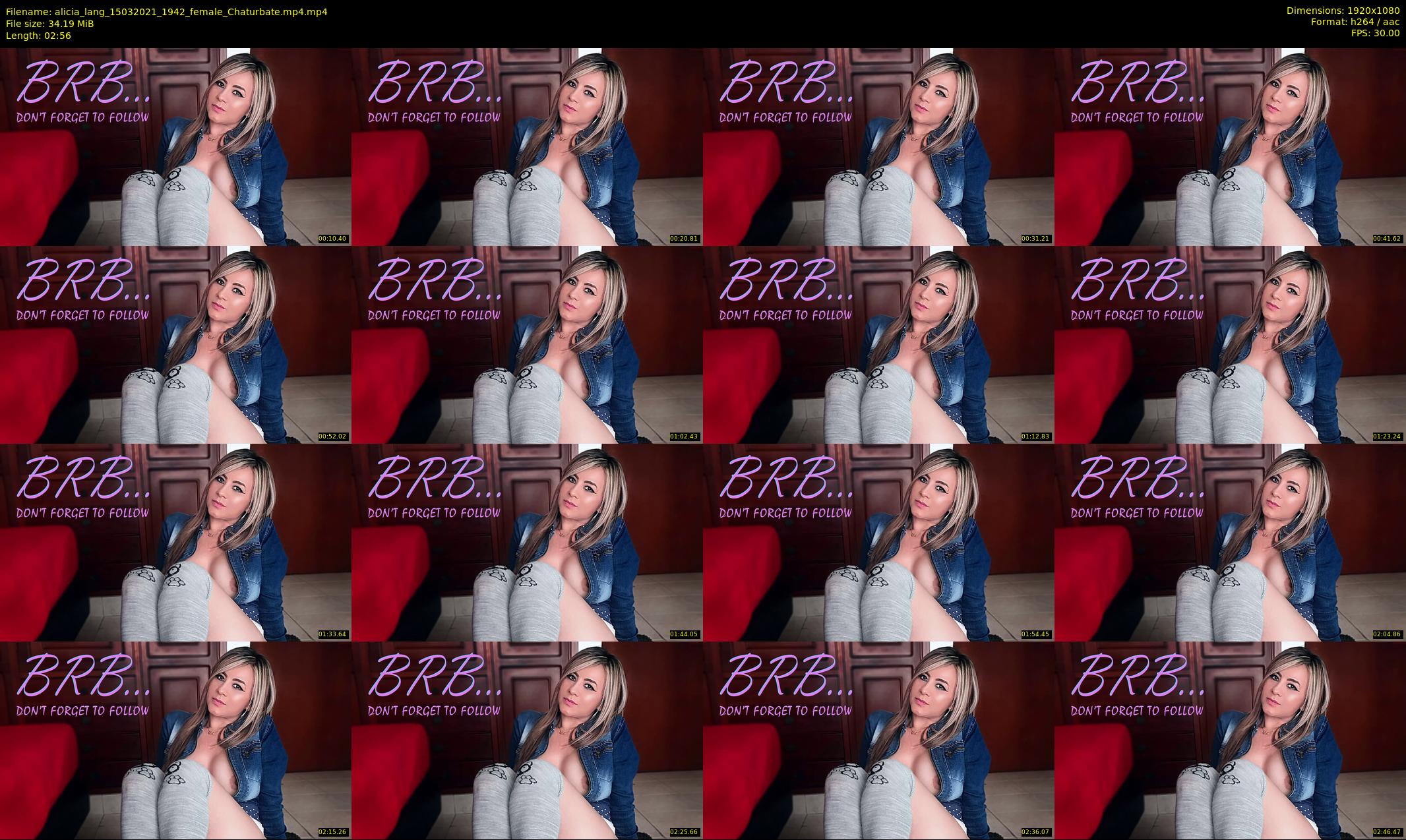 alicia_lang — 3 minute Chaturbate female cam show recording, 1080p, Mar 15, 2021